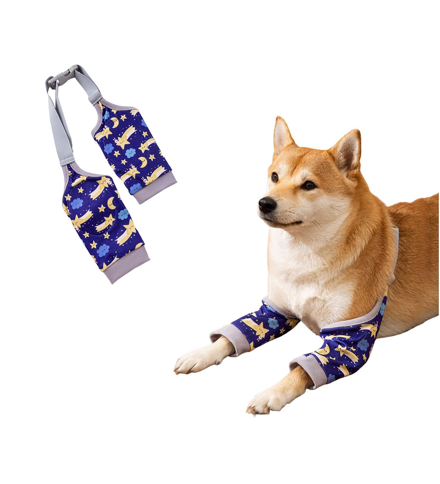 BAR BEAR Surgical Recovery Sleeve for Dogs - Protects Front Legs & Wounds | Elbow Bandages & Hip Protection | XXL (79-93LB) - Blue - Buy Online on GoSupps.com