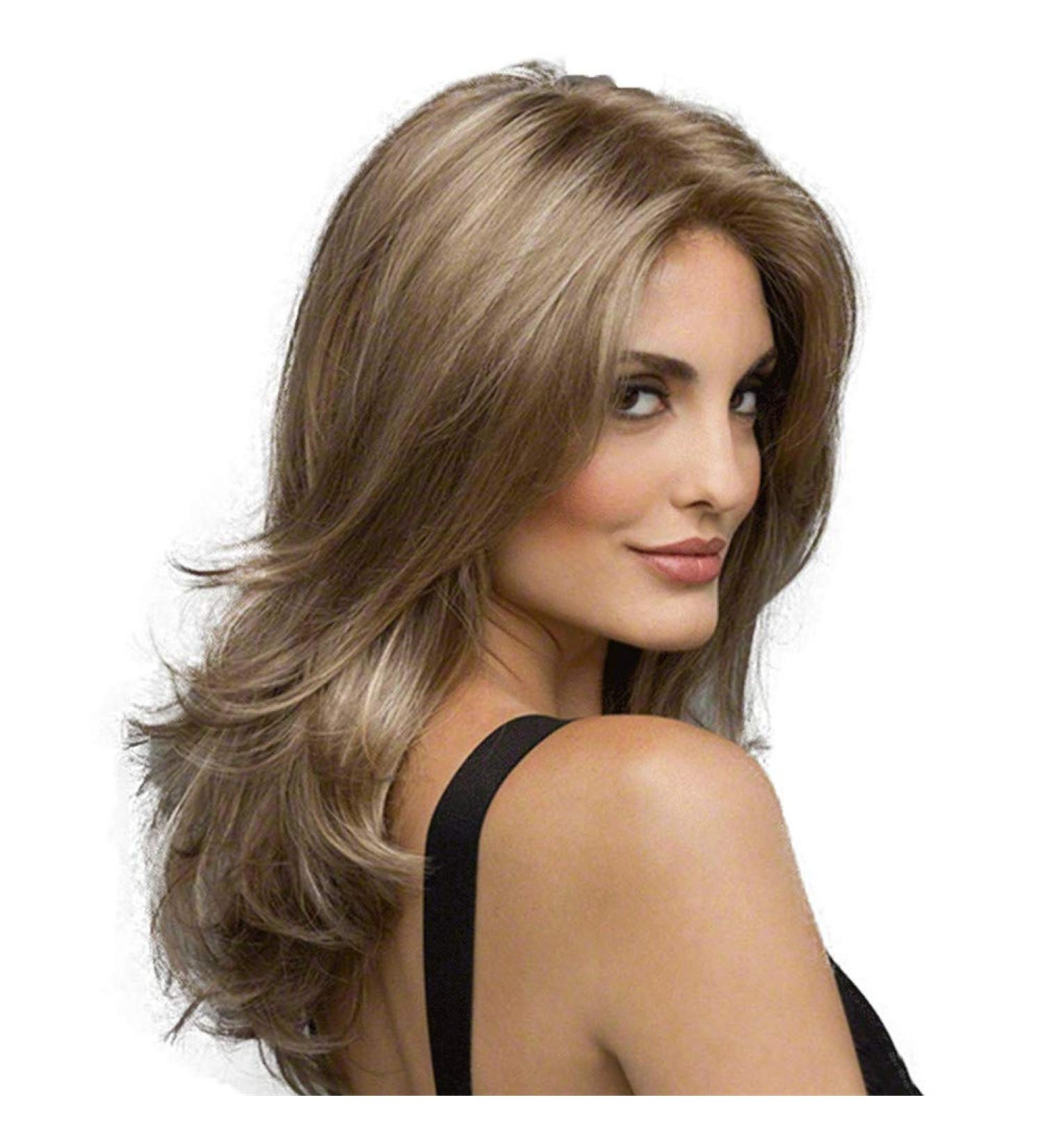 Shop Stylish Women's Medium Brown Corrugated Synthetic Wigs - Fashionable Realistic Look - Buy Online on GoSupps.com