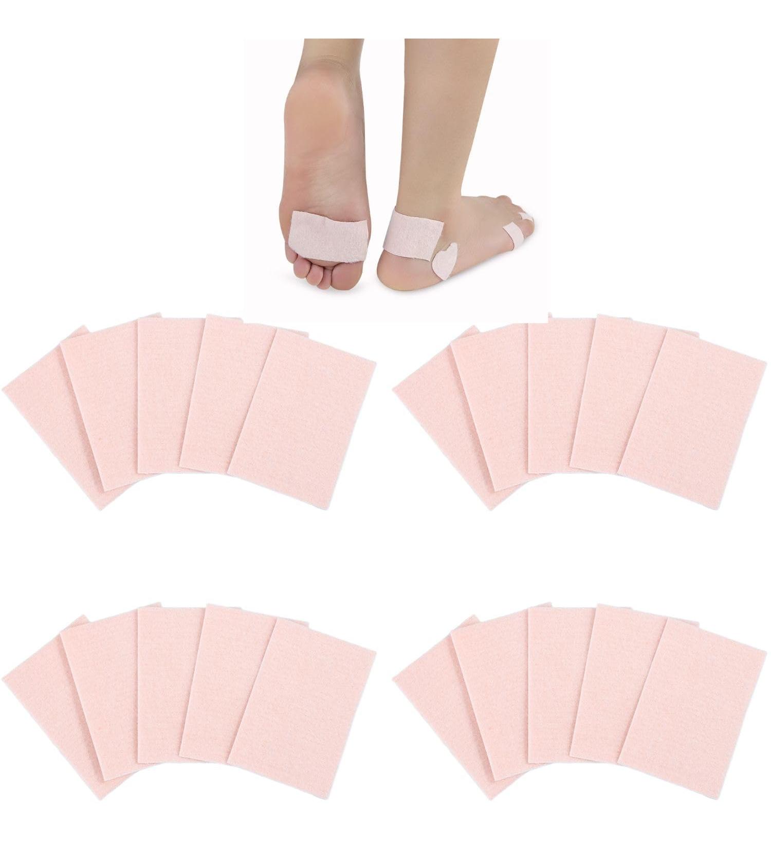 20 Sheet Moleskin for Feet - Heel Blister Prevention & Toe Tape Cushion Pads for Hiking & Running - Reduce Friction Pain - Buy Online on GoSupps.com