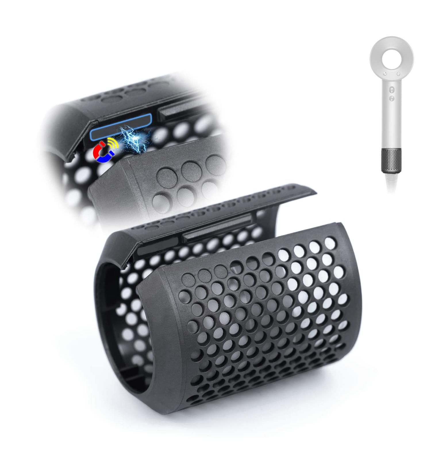 Magnetic Hair Dryer Filter Compatible with Dyson Supersonic HD02 Models Hair Dryer Outer Filter Magnetic Cage Replacement Part - Buy Online on GoSupps.com