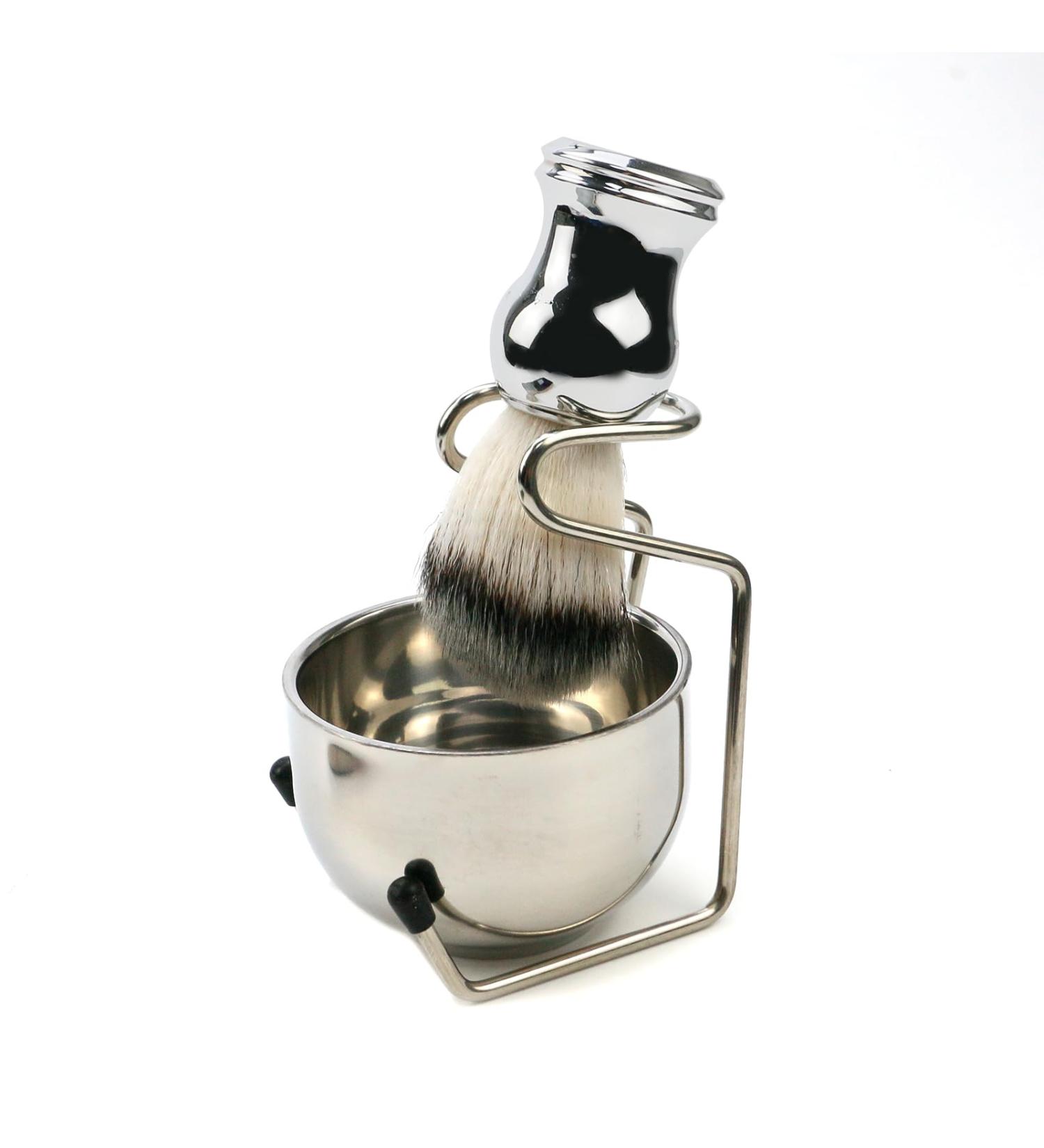 Tsnamay Men's Shaving Set - Stainless Steel Razor Brush & Bowl | Premium Shaving Accessories for a Smooth Shave - Buy Online on GoSupps.com