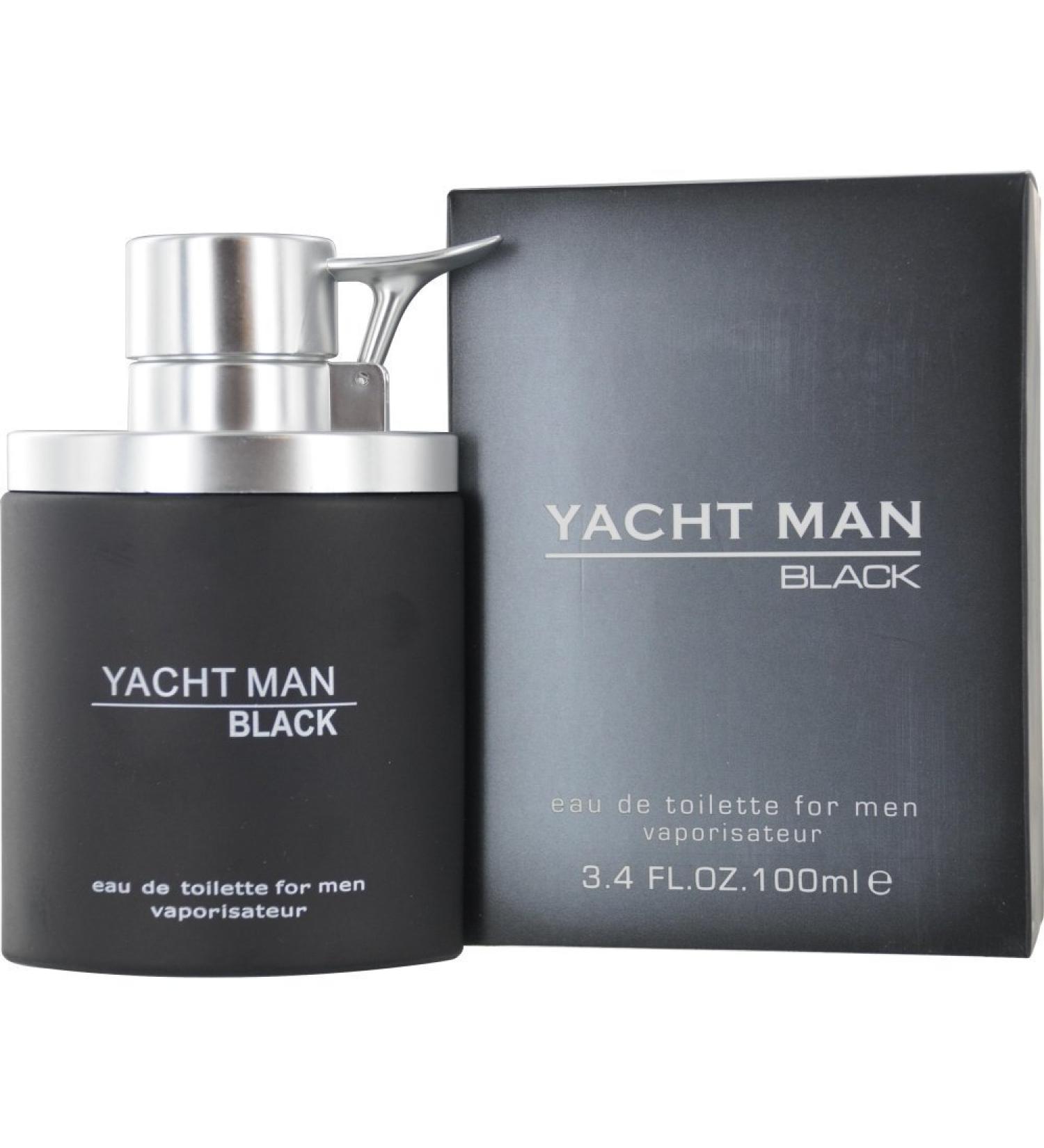 Myrurgia Yacht Man Black Eau de Toilette Spray for Men 3.4 Ounce