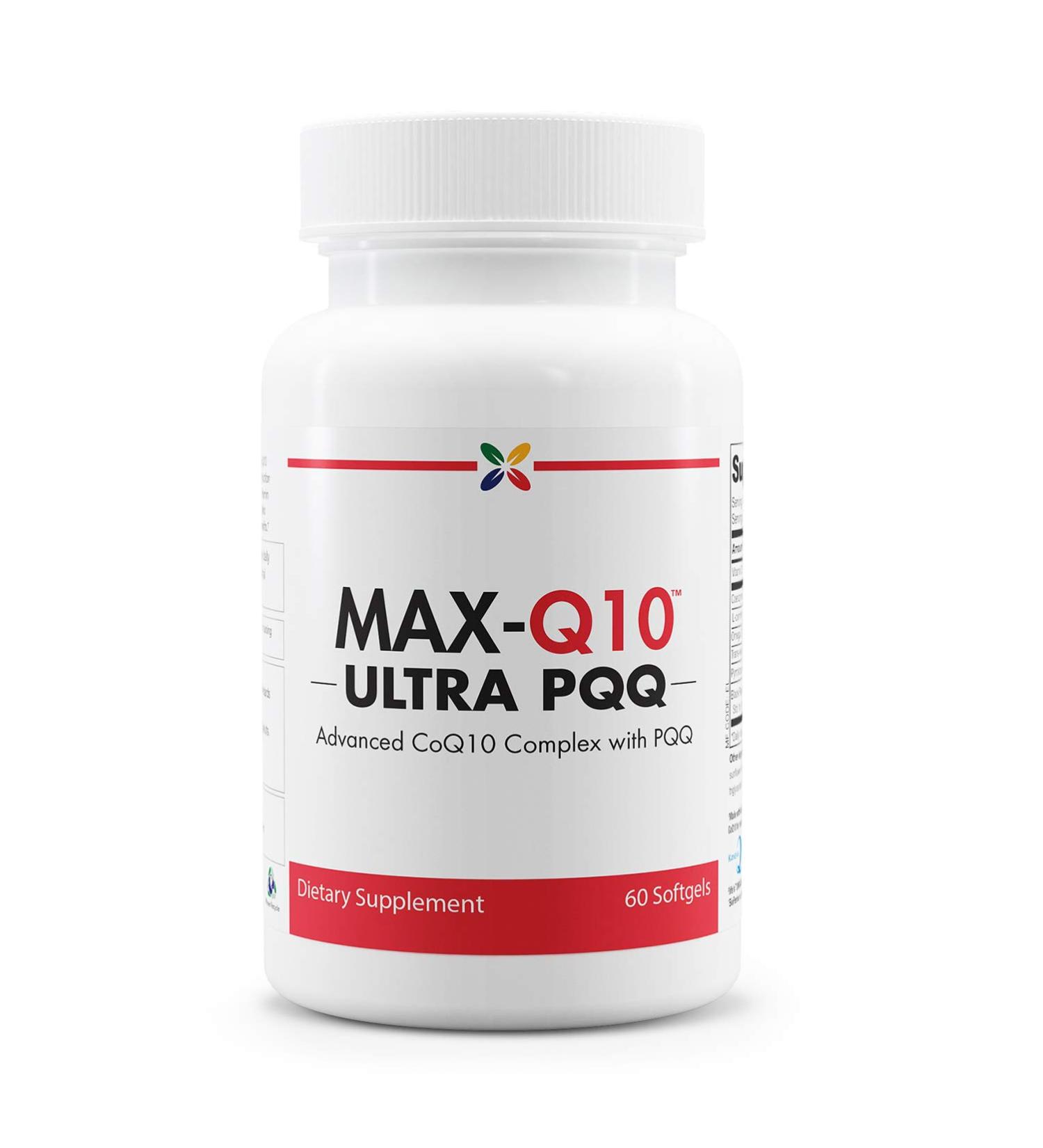 Stop Aging Now: MAX-Q10 ULTRA CoQ10 with BioPQQ - Advanced Anti-Aging Complex - 60 Softgels for Optimal Health - Buy Online on GoSupps.com