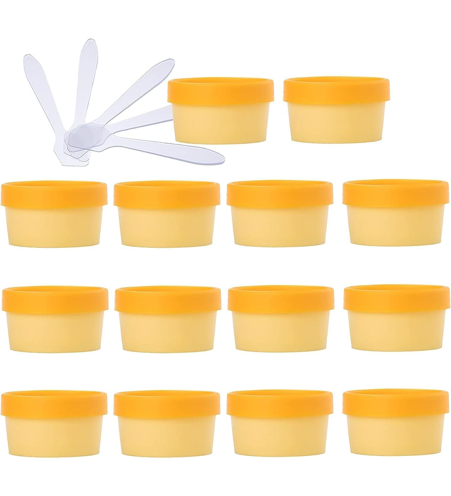 empty jars with lids cosmetic jar B0CL9KMD8Z20 PC 100ml Pink Mask Mixing Bowl Empty 100g Plastic Storage Jars with Inner Liner for Storage Body Hand Face Cream Lotion Gel 5X Spatula (Color : Roze S - Buy Online on GoSupps.com