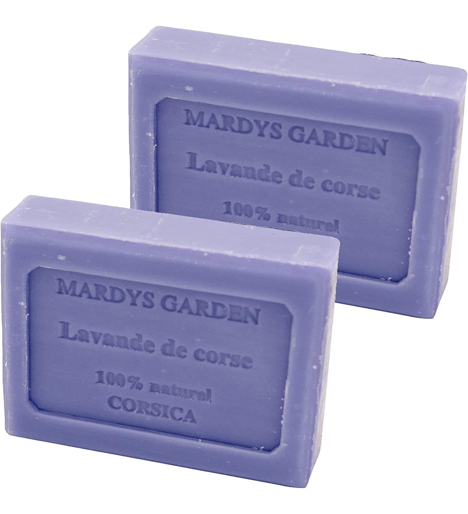 MARDYS GARDEN Set - 2x Corsican Lavender Soap 100g - Scented with essential oils - For oily and acne-prone skin - Buy Online on GoSupps.com