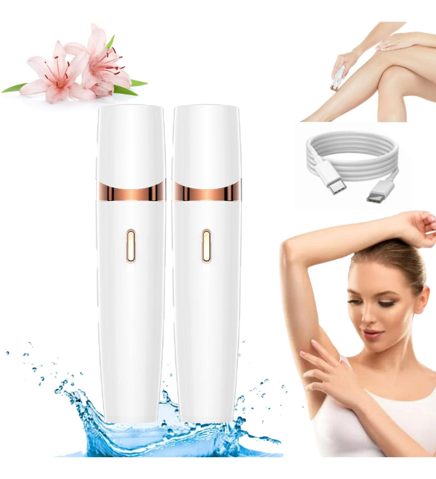 Heroepilator Facial Hair Remover Hero Epilator Facial Hair Removal 7-In-1 Electric Razor Body Shaver Hair Removal For Women Electric Painless Facial Hair Remover For Underarms (white *2) - Buy Online on GoSupps.com