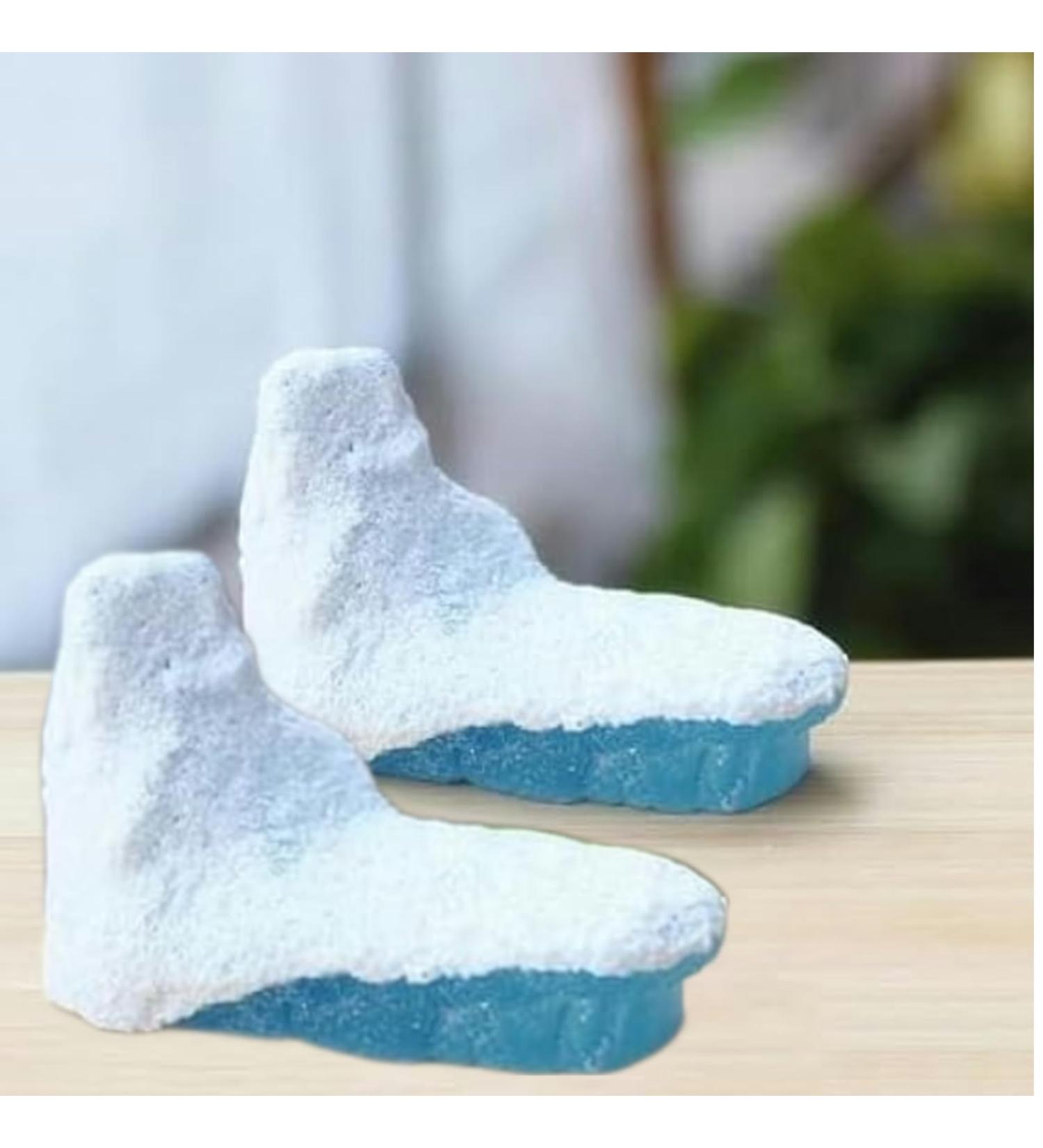 2Pcs Blue-White Iceberg Model Realistic Arctic Miniature Iceberg 3D Model Polar Bear Christmas Decorations Cake Decoration Craft Home Decoration Cake and Cupcake Toppers Icing and Decorations