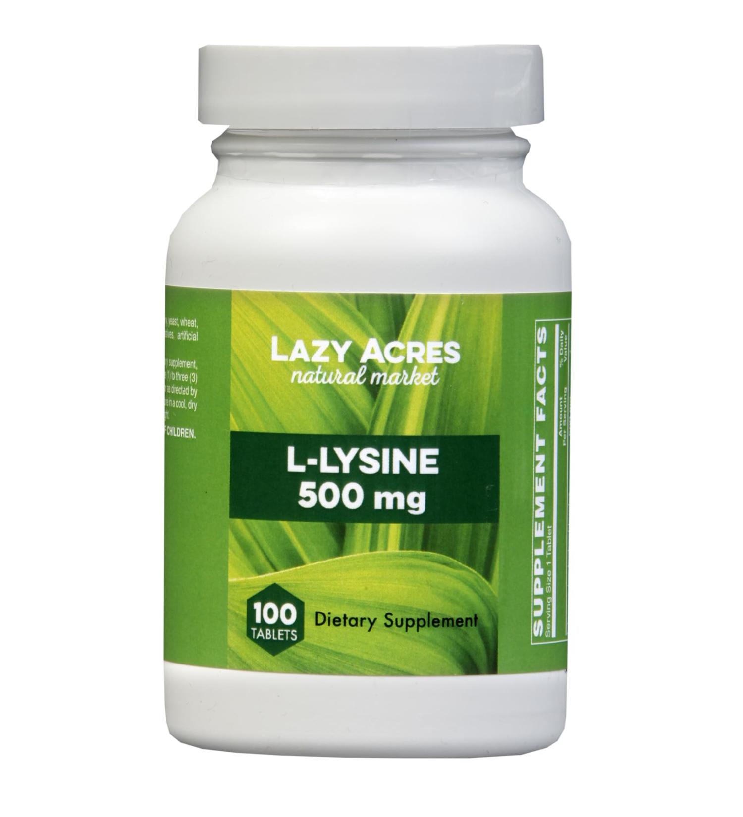 Holly Hill Health Foods L-Lysine 500 MG 100 Tablets