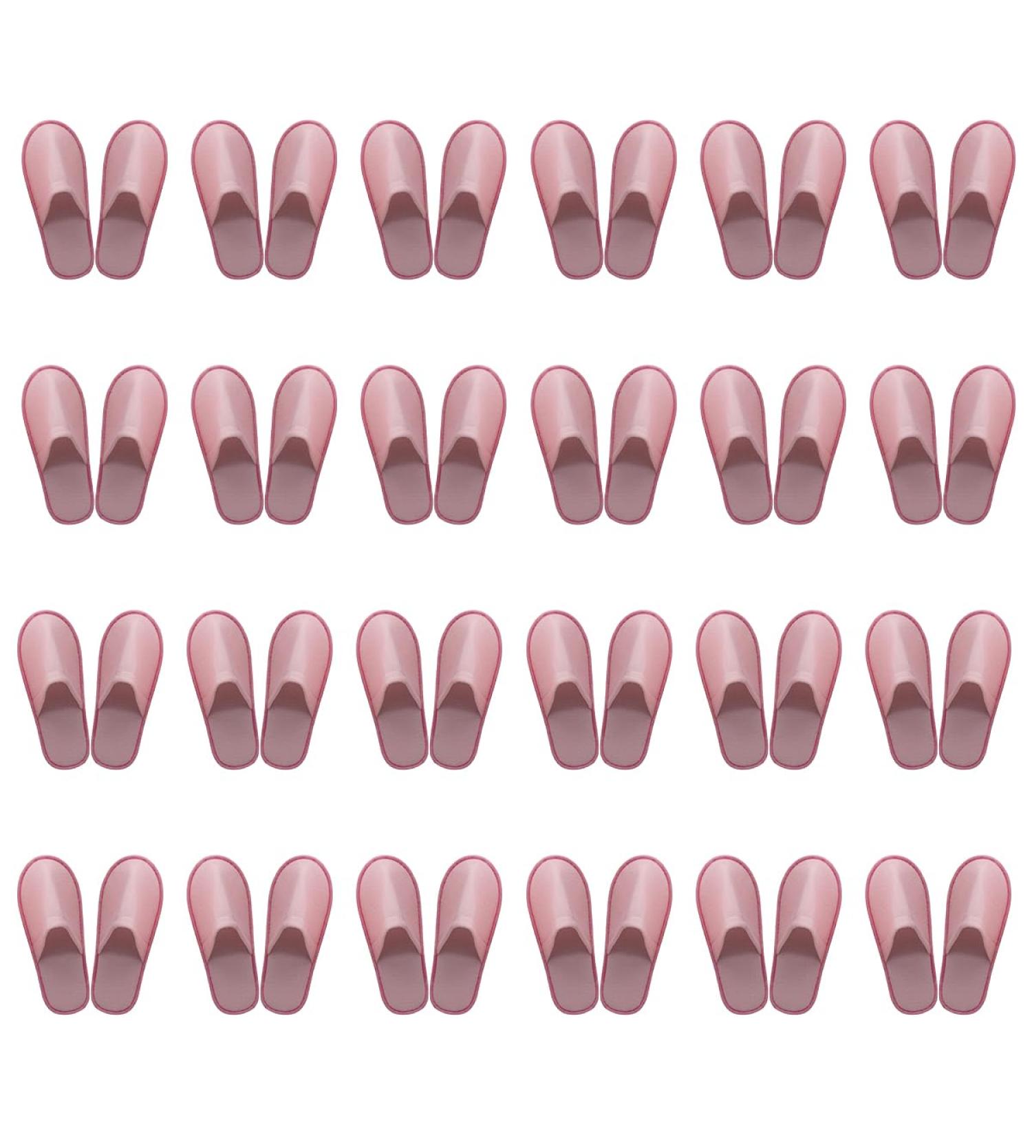 Shop KMOCEPLY 24 Pairs Unisex Disposable House Shoes - Non-Slip Slippers for Guests Hotels Weddings & Home - 42 EU Far Rose - Buy Online on GoSupps.com