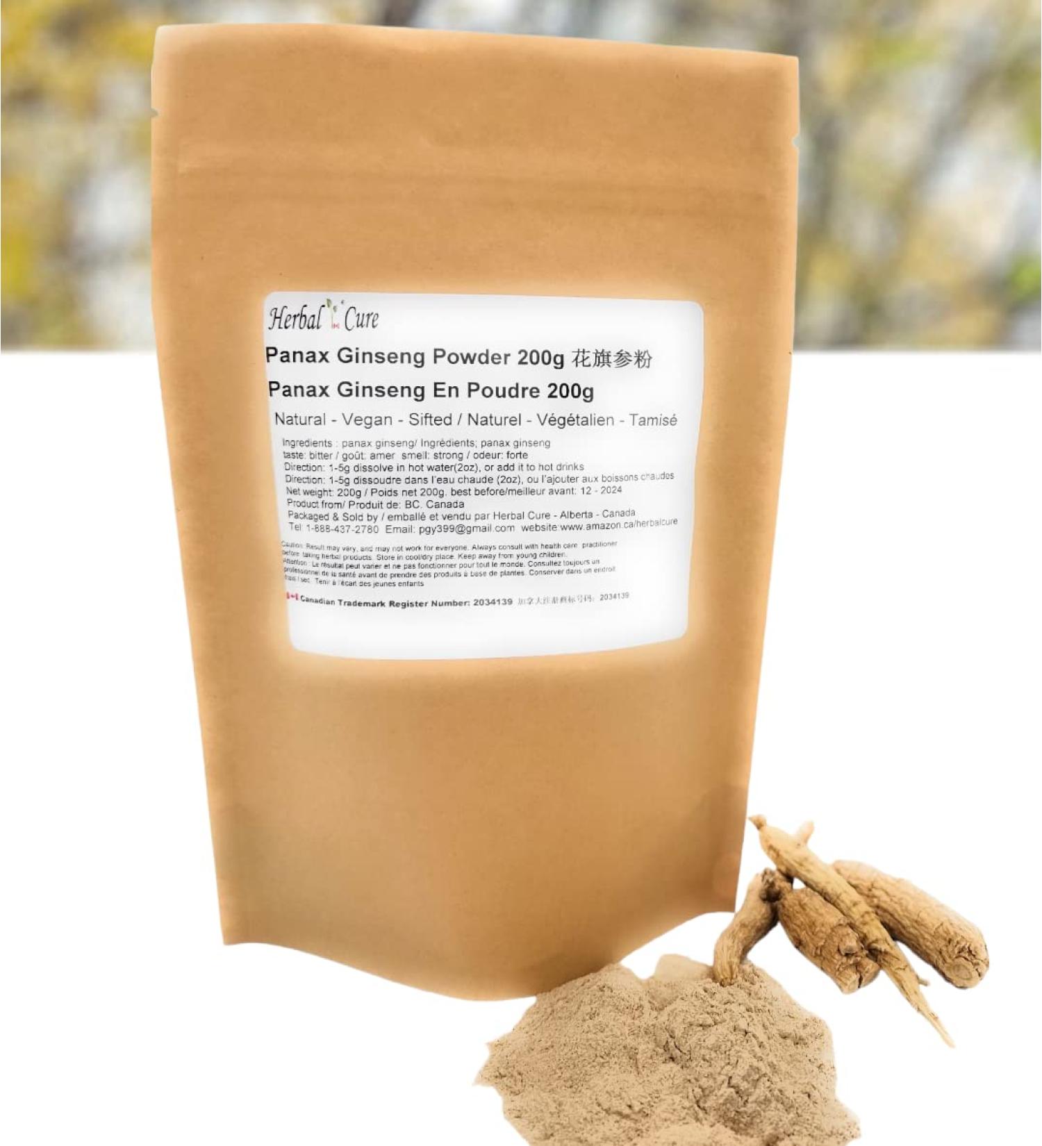Herbal Cure - Ginseng Root Powder 200g - Buy Online on GoSupps.com
