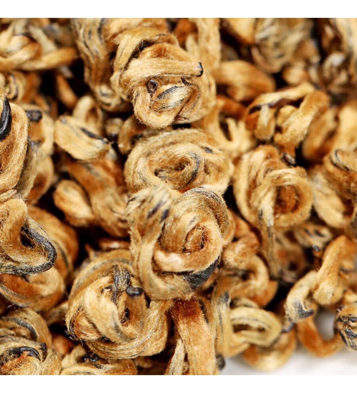 Th dor Fengqing Dian Hong Huang Jin Luo Th noir Yunnan Dianhong 250g/can - Buy Online on GoSupps.com