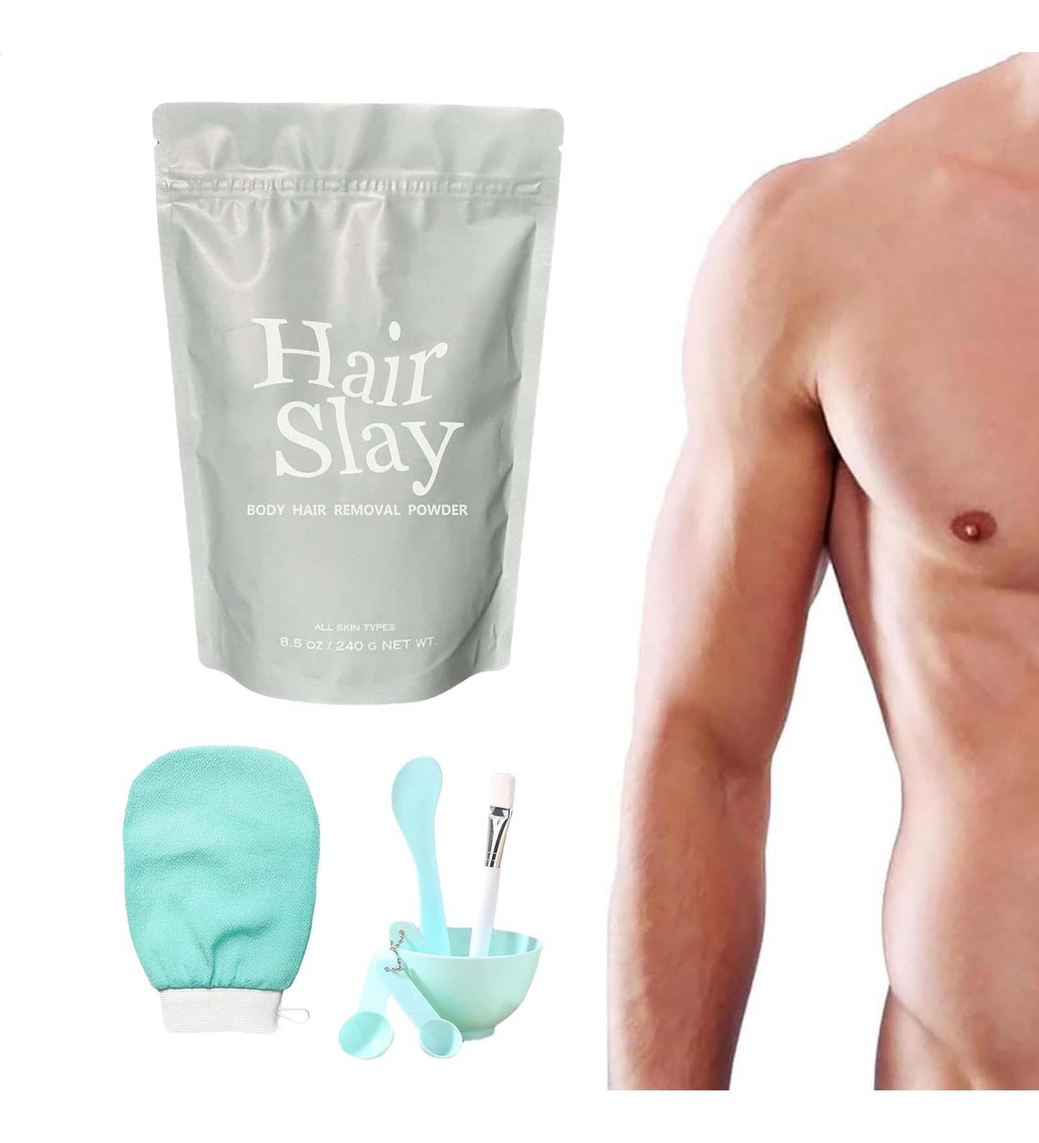  Nybhyjka Hairslayer Body Hair Return Powder Kit Painless And Instant Hair Moving For Smooth Body Hair Shaving Powder With Exfoliator - Buy Online on GoSupps.com