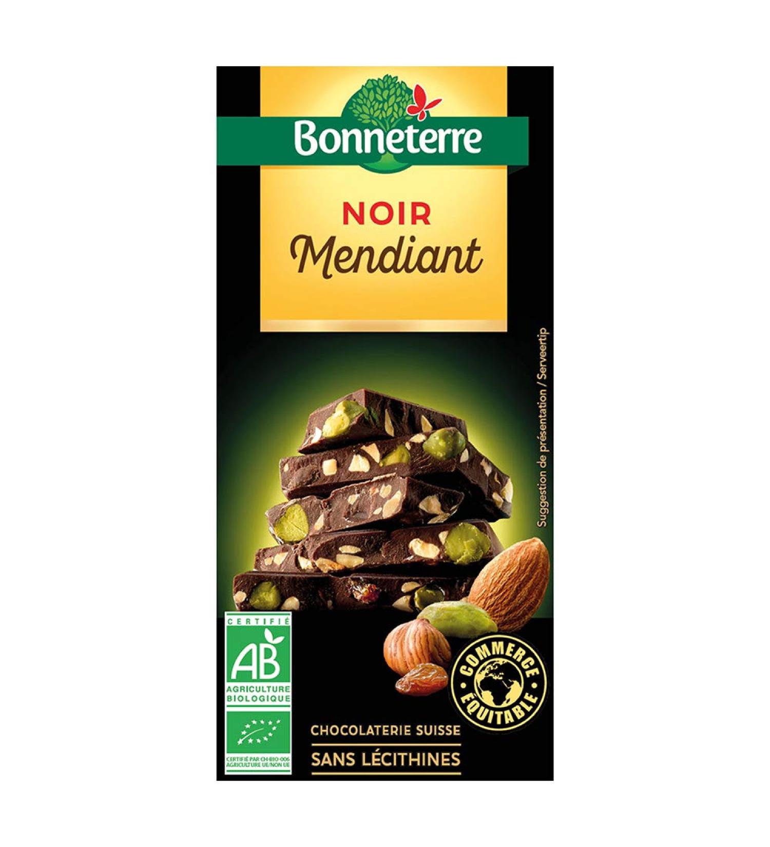 BONNETERRE Dark Chocolate Beggar 100G Organic -