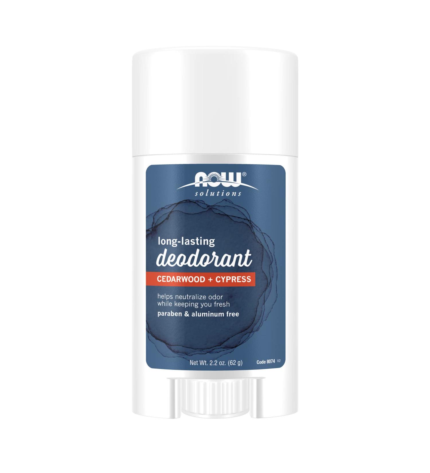 Now Foods Long Lasting Cedarwood + Cypress Deodorant 2.2 oz â€“ Natural & Effective - Buy Online on GoSupps.com