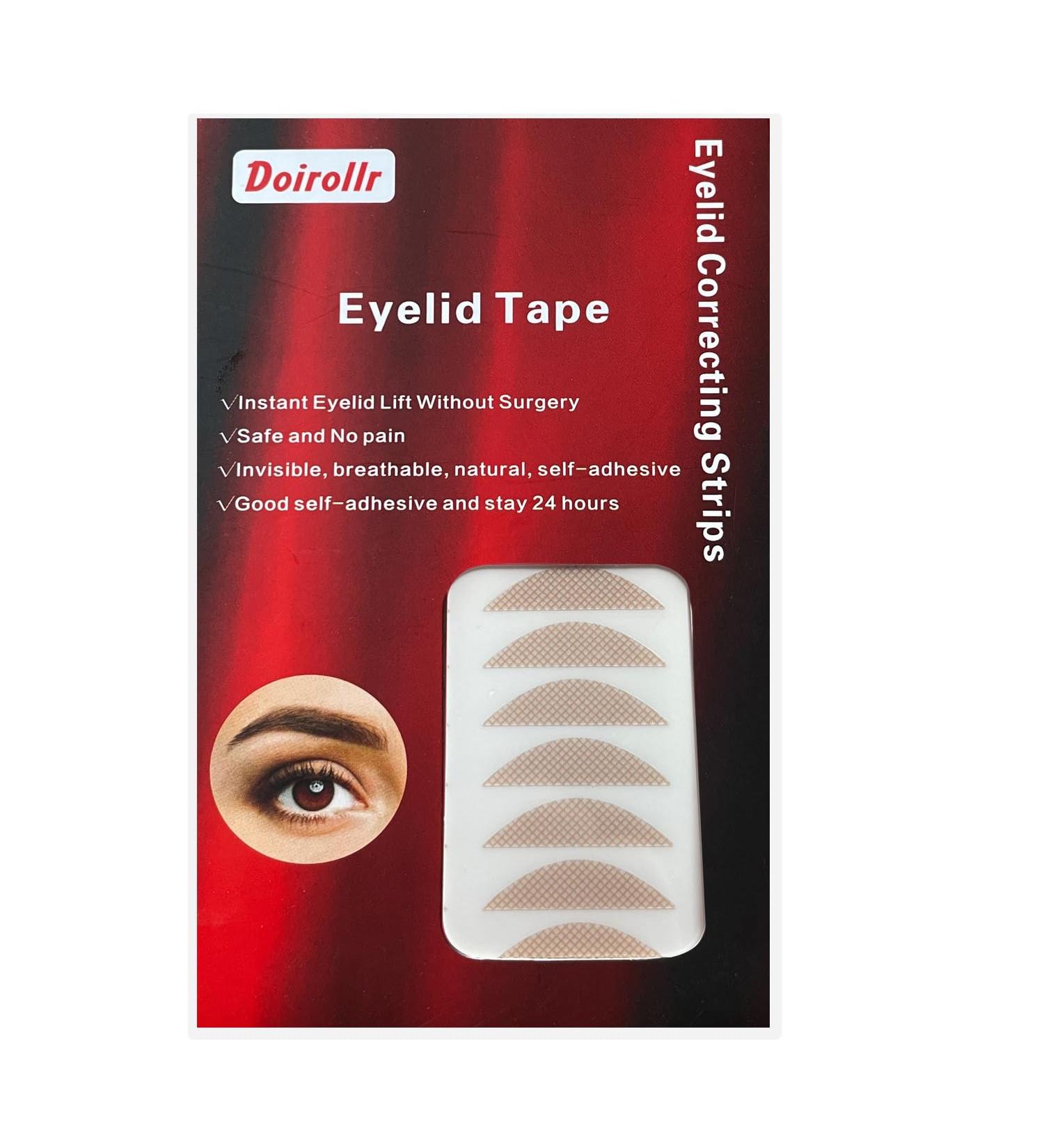 260PCS Complexion 6MM Invisible Eyelid Tapes Breathable and Waterproof Lids by Design Double Eyelid Strips with Fork Rods and Tweezers for Droopy Uneven Hooded Eye 6mmX260Count skin color One-sided sticky red - Buy Online on GoSupps.com