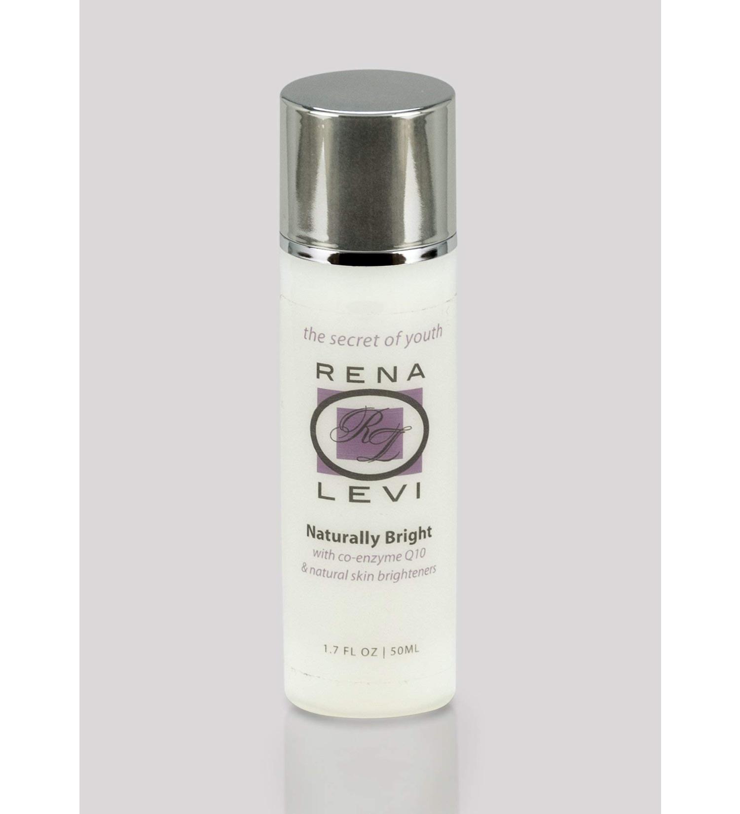 Rena Levi Naturally Bright Peptide Serum with co-enzyme Q10 Natural Skin Brightener 1.7 Ounce