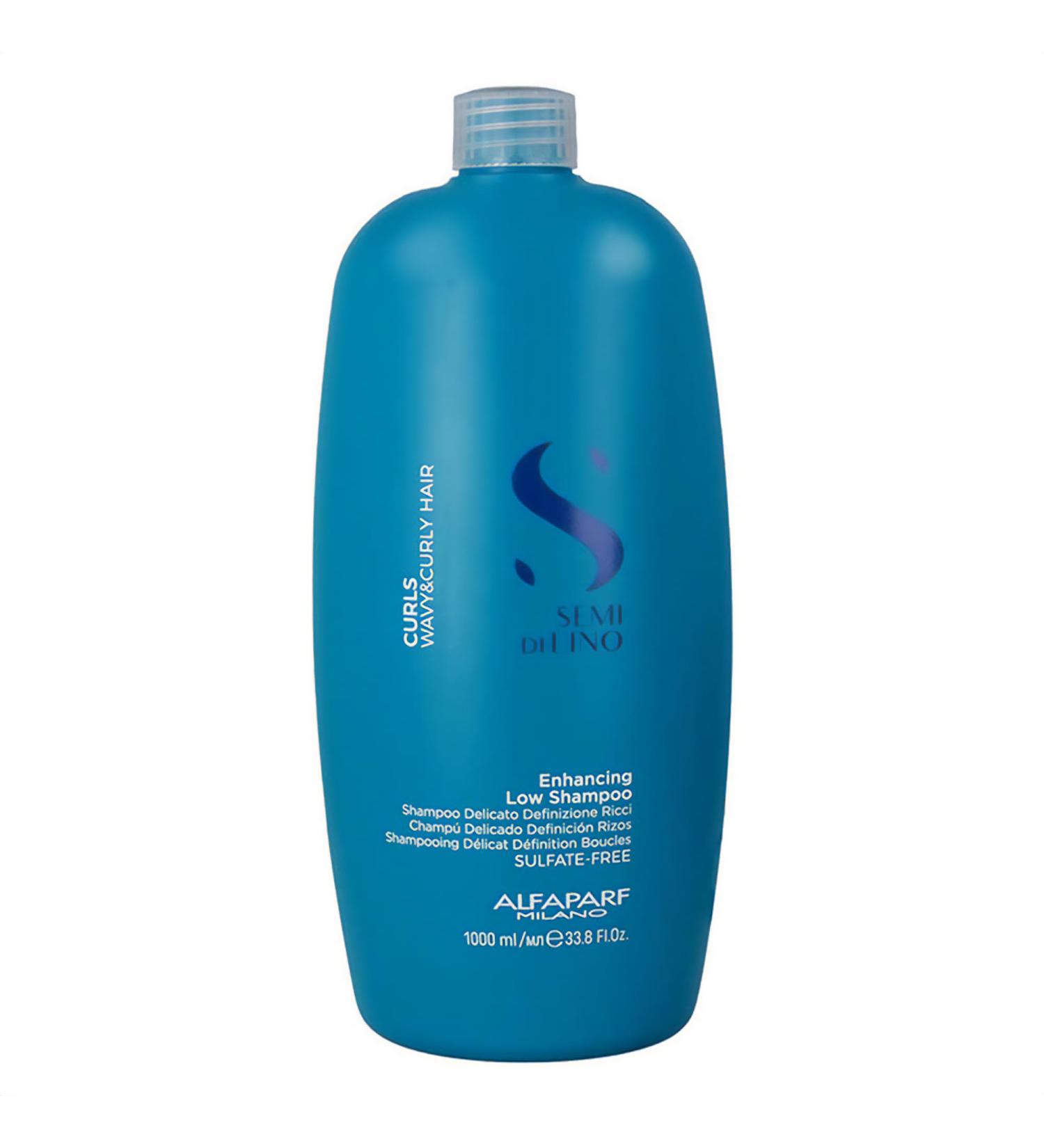 AlfaParf Semi di Lino Curls Enhancer - Low Shampoo 1000ml | Best for Curly Hair | International Shipping Available - Buy Online on GoSupps.com