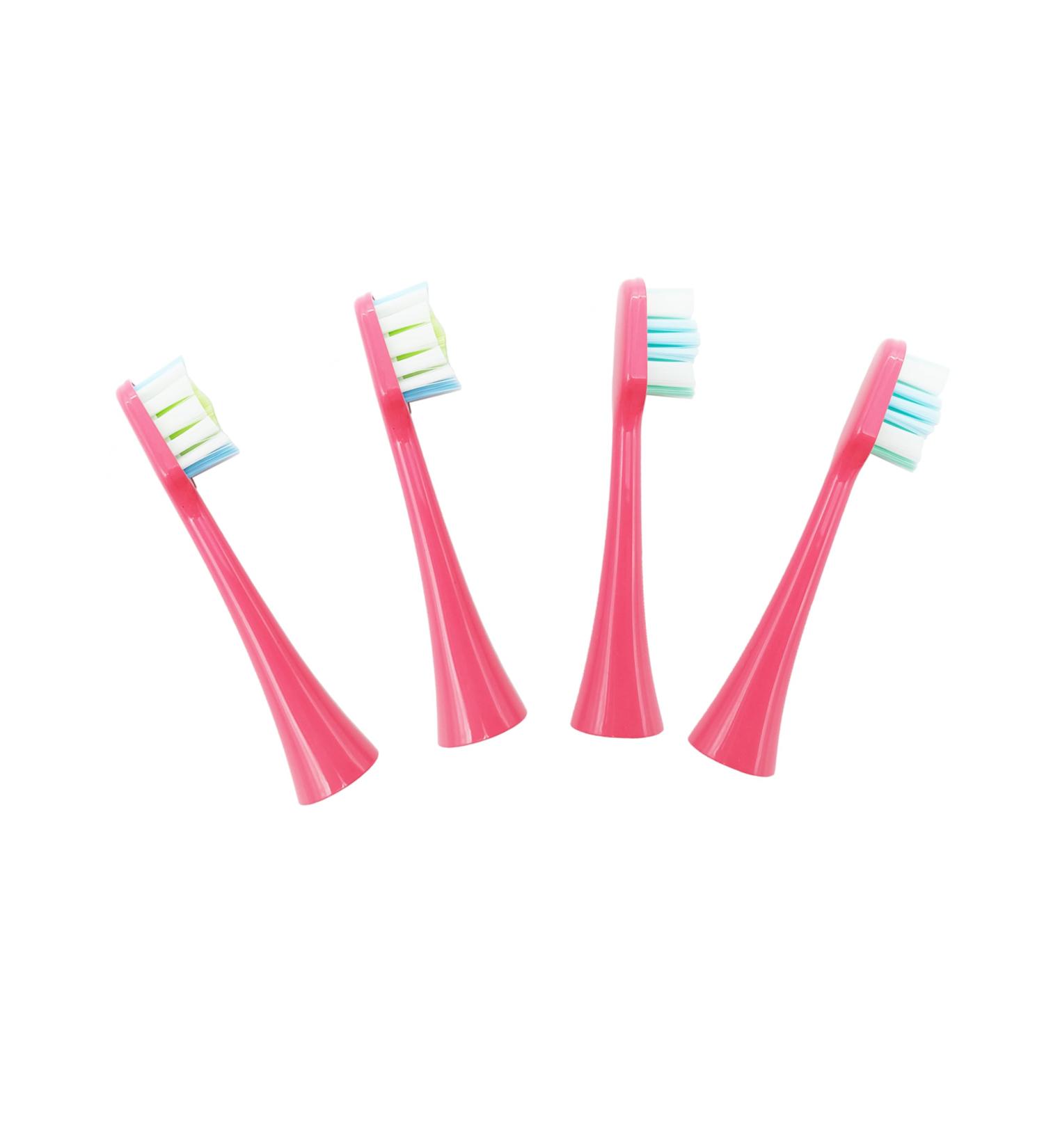 Buy 4 Pink Brush Heads for Sonic Folding Electric Toothbrush - International Shipping Available - Buy Online on GoSupps.com