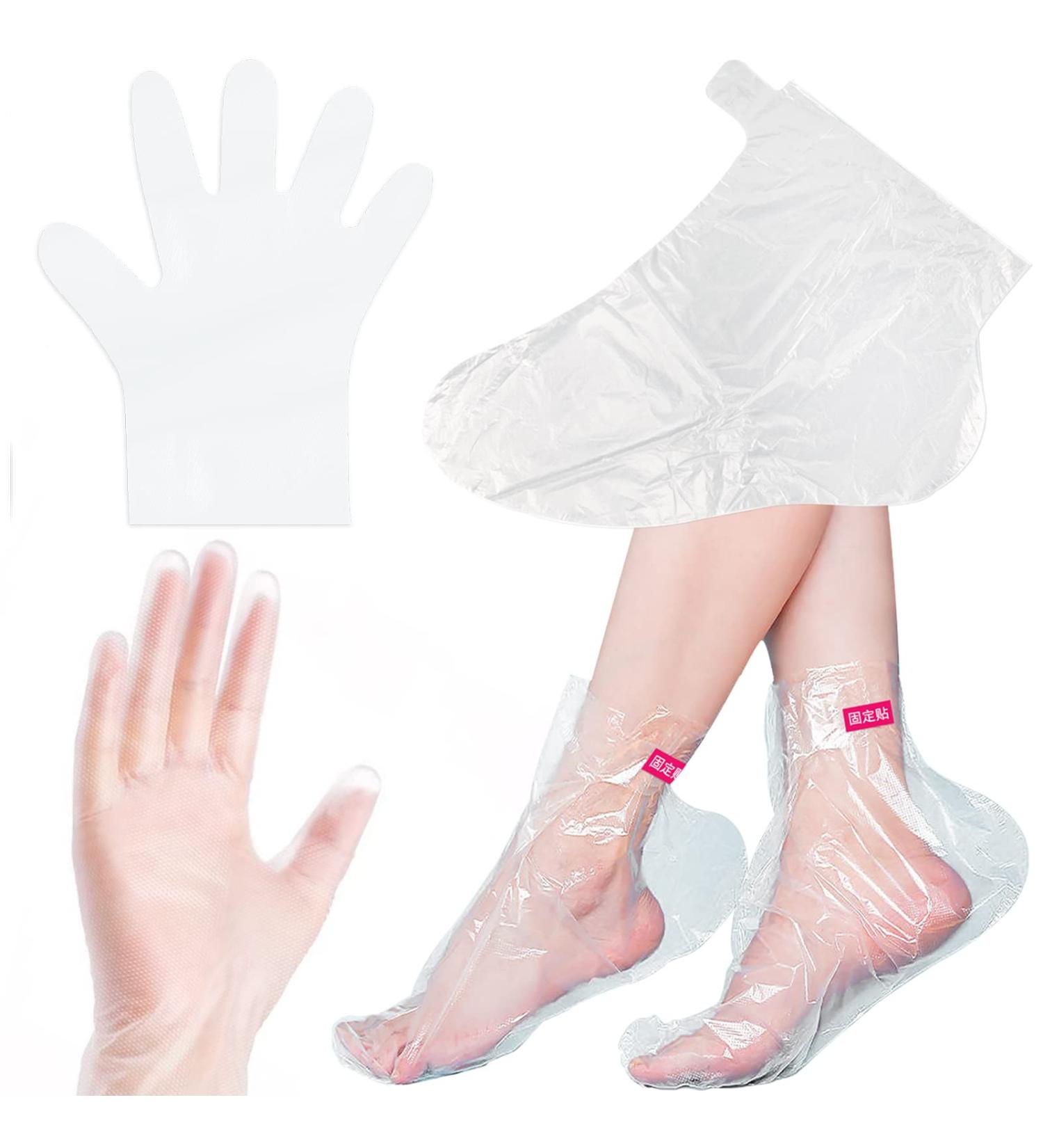 200pcs Paraffin Wax Liners for Feet and Hands - Larger Thicker Plastic Bags for Paraffin Bath Mitts & Gloves - Buy Online on GoSupps.com