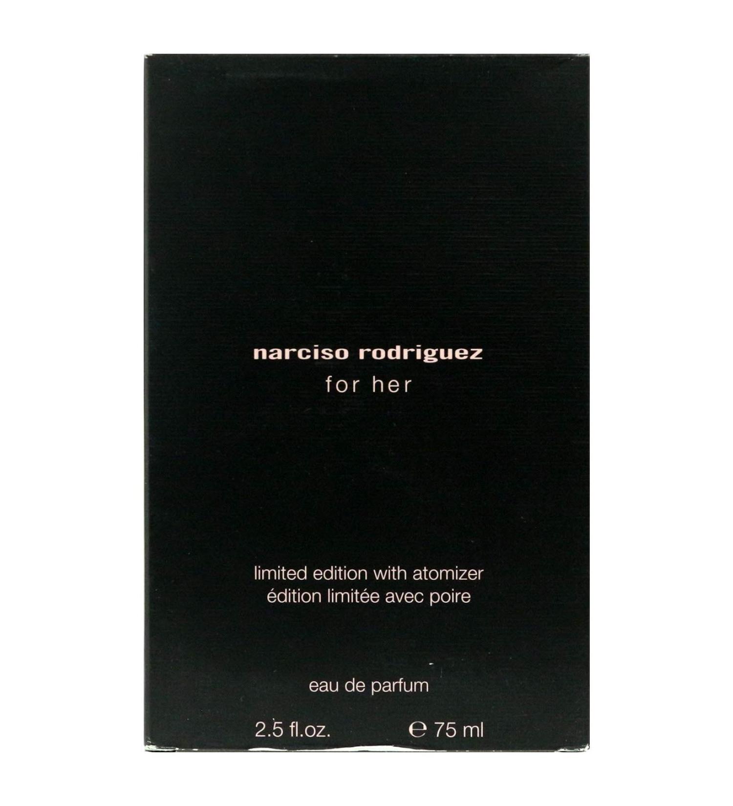 Narciso Rodriguez for Her Limited Edition Eau de Parfum Spray with Atomizer 2.5 Ounce Fresh Rose 2.5 Ounce (Pack of 1) - Buy Online on GoSupps.com