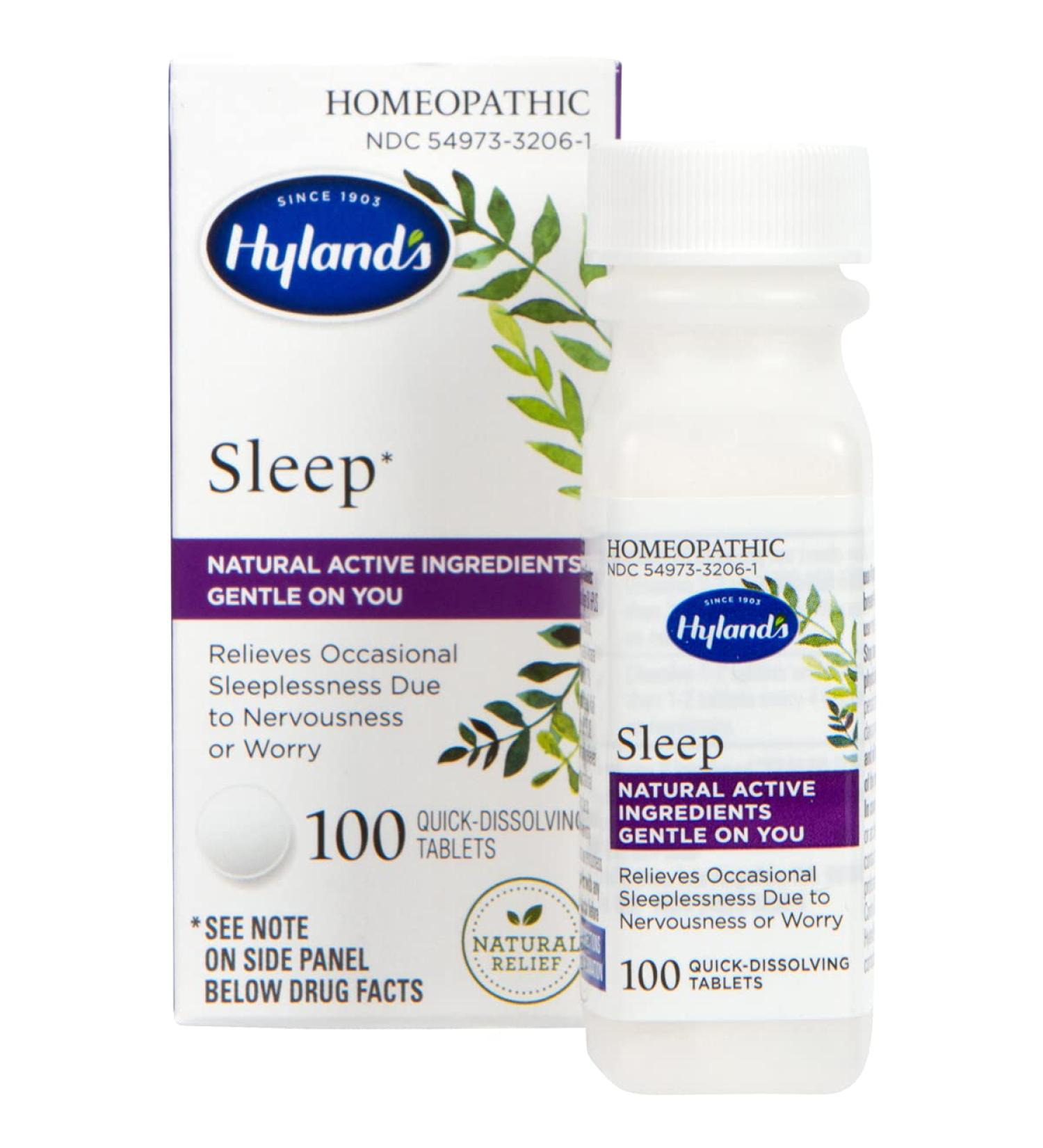 Natural Sleep Aid Pills by Hylandâ€™s | Stress Relief Supplement | 100 Quick-Dissolving Tablets - Buy Online on GoSupps.com