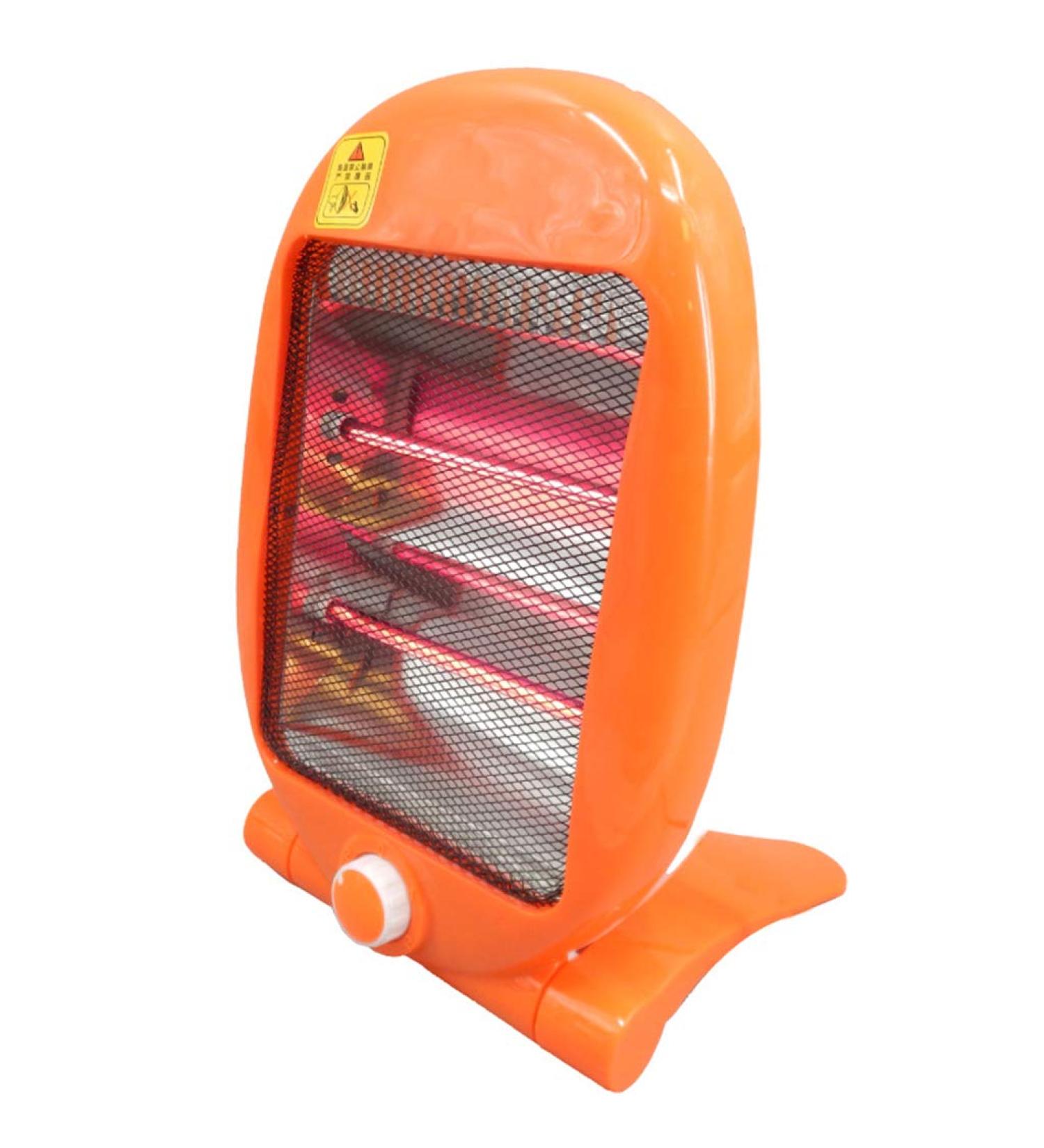 Halogen Heater Electric Heaters Small Space Personal Heating Tip-Over Overheat Protection (600W 2 Bars) Orange - Buy Online on GoSupps.com