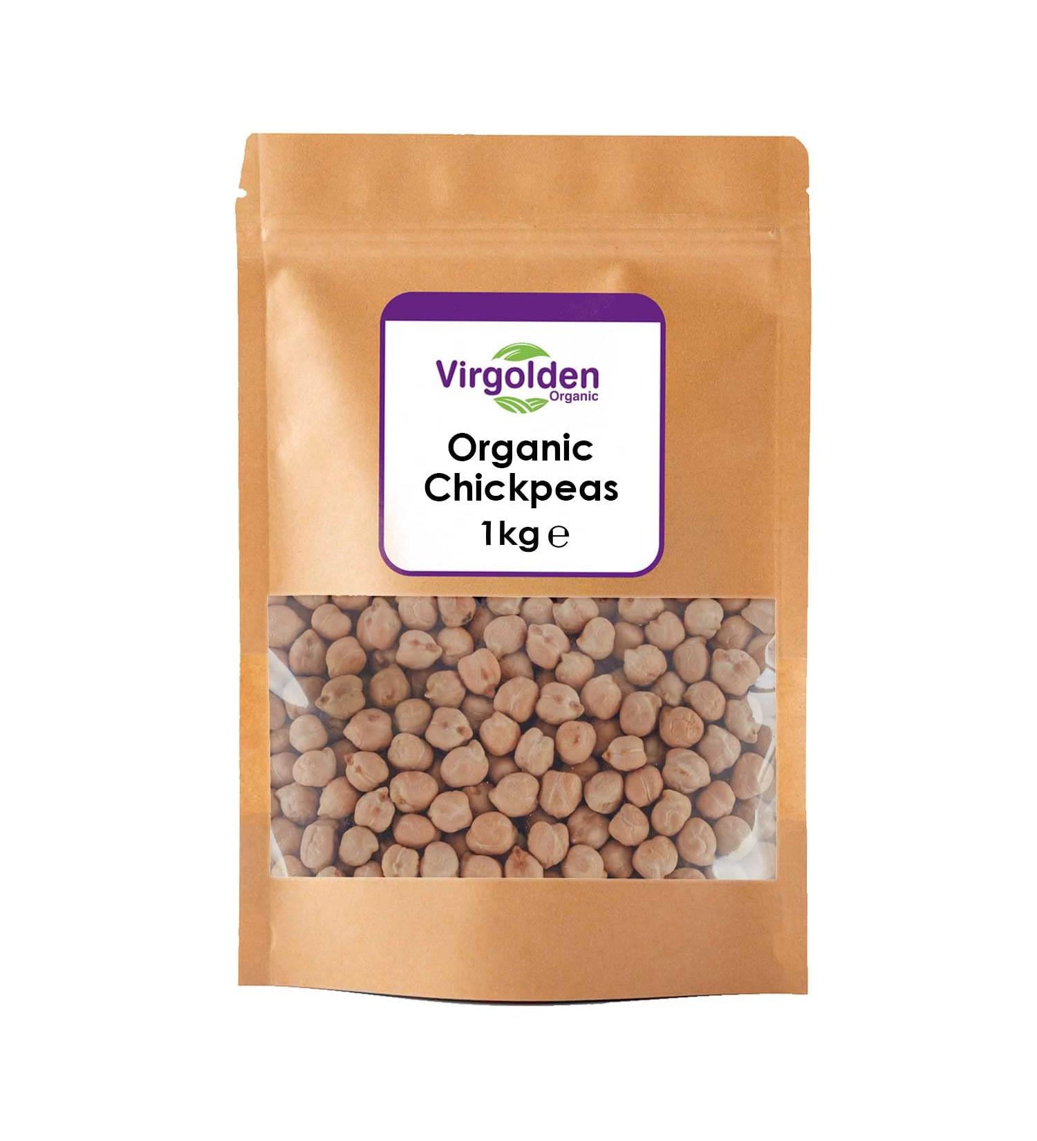 Organic Chickpeas 1kg by Virgolden Organic - Buy Online on GoSupps.com