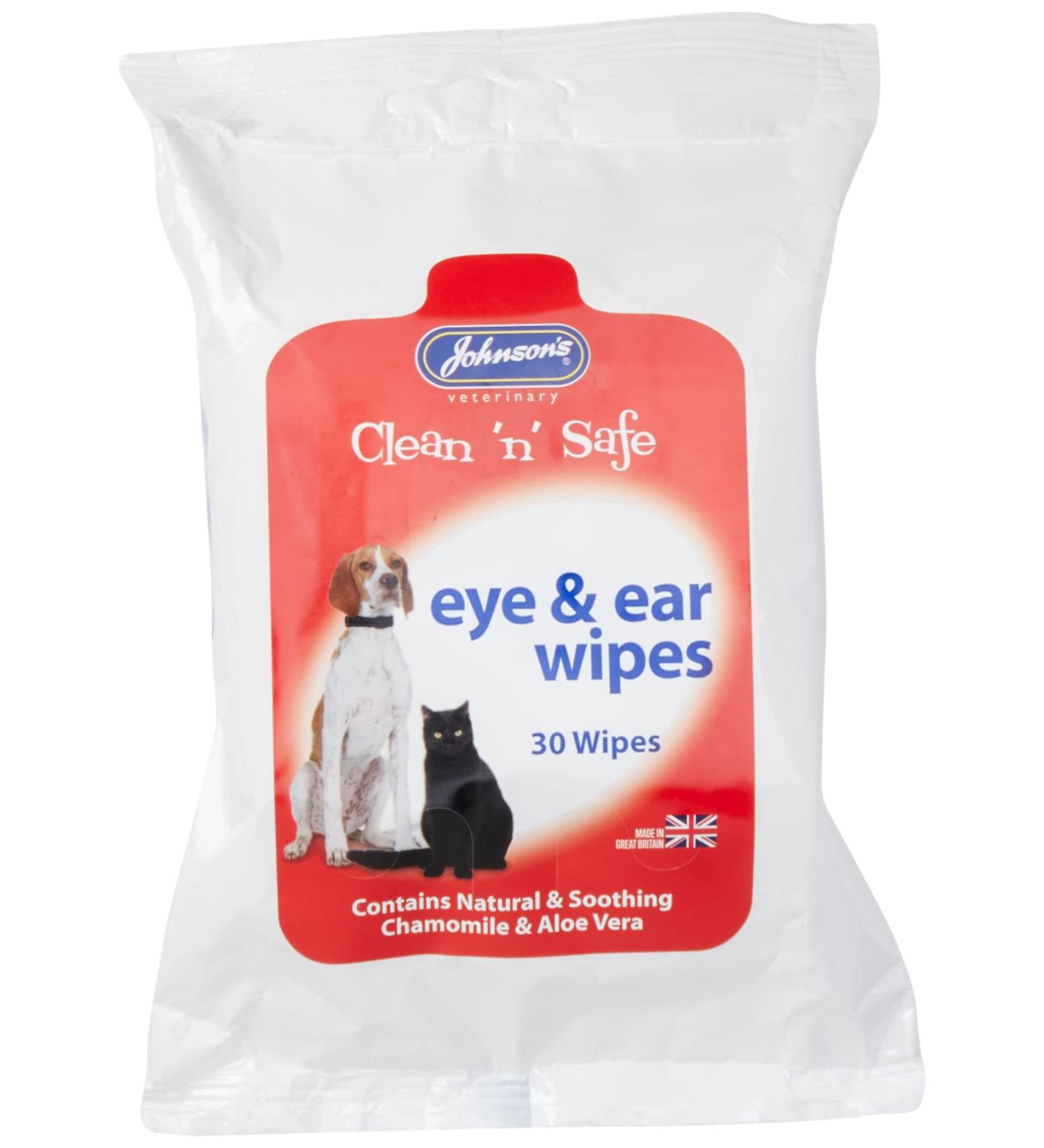 Johnsons Clean & Safe Eye & Ear Wipes 30 pack 50 g - Buy Online on GoSupps.com