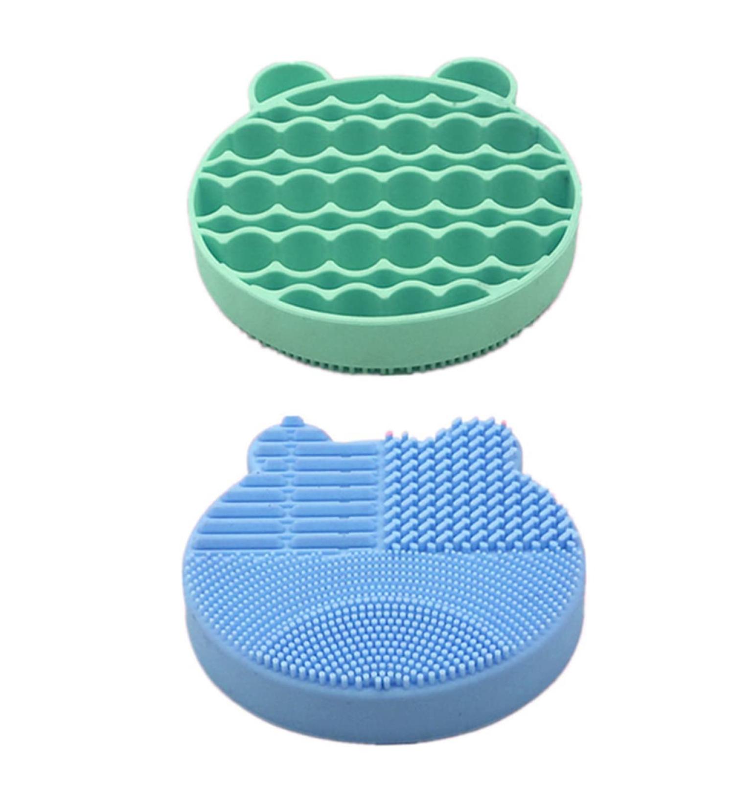 FRCOLOR Pencil Makeup Brush Storage Rack Cleaning Box Silicone Cosmetic Brush Scrubber Cosmetic Brush Washing Tool Makeup Brush Scrubber Silica gel eyebrow pencil holder Eyebrow - Buy Online on GoSupps.com