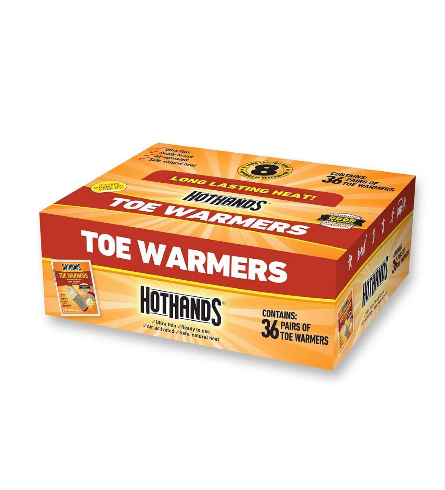 HotHands Toe Warmers 36 ct. - Long-lasting Instant Heat Packs - Buy Online on GoSupps.com