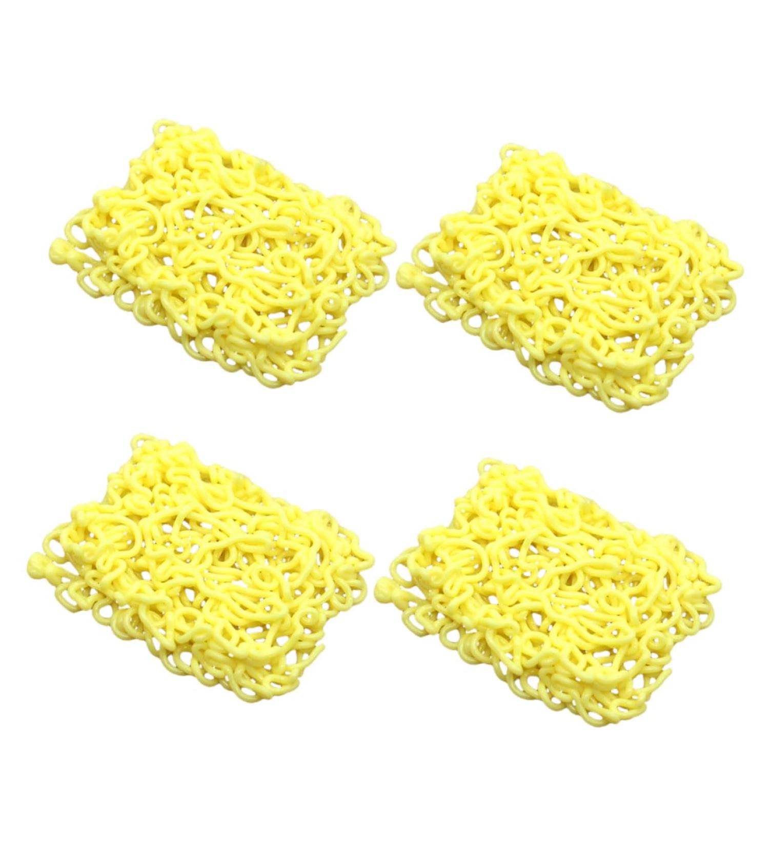 ibasenice 4pcs Instant Noodle Model Tiny Things Fake Instant Noodles Simulated Food Ornaments Chinese Food Miniature Stuff Mini Toy Mini House Supplies Child Doll House Silica Gel Vegetable - Buy Online on GoSupps.com