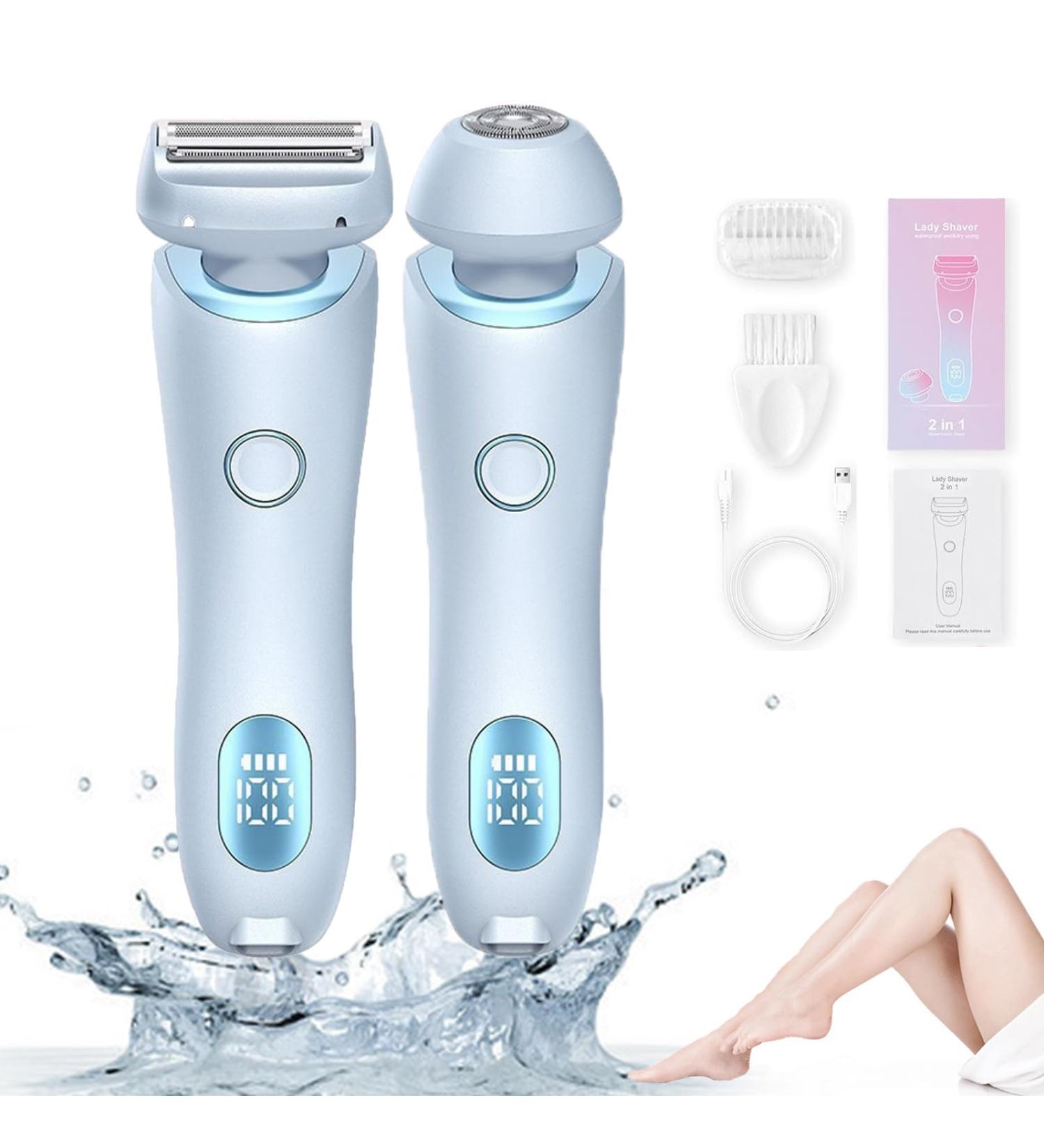 Silkbabe On The Go Lady Shaver Modira Shaver For Women Livora Electric Shaver For Women 2 In 1 Electric Shaver Razors Smooth Shave Pro Wet And Dry Use Ipx7 Waterproof (Blue) - Buy Online on GoSupps.com