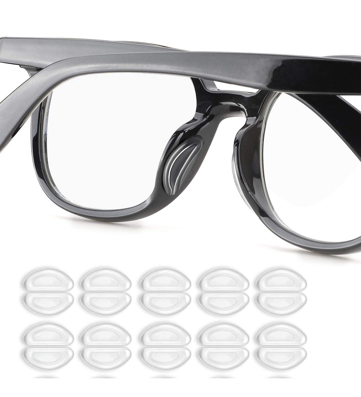Non-Slip Nose Pads For Glasses(10 Pairs) - Invisible Self-Adhesive Silicone Heightened Nose Pads For Glasses - Glasses Accessories Suitable For Glasses Sunglasses (Transparent) - Buy Online on GoSupps.com