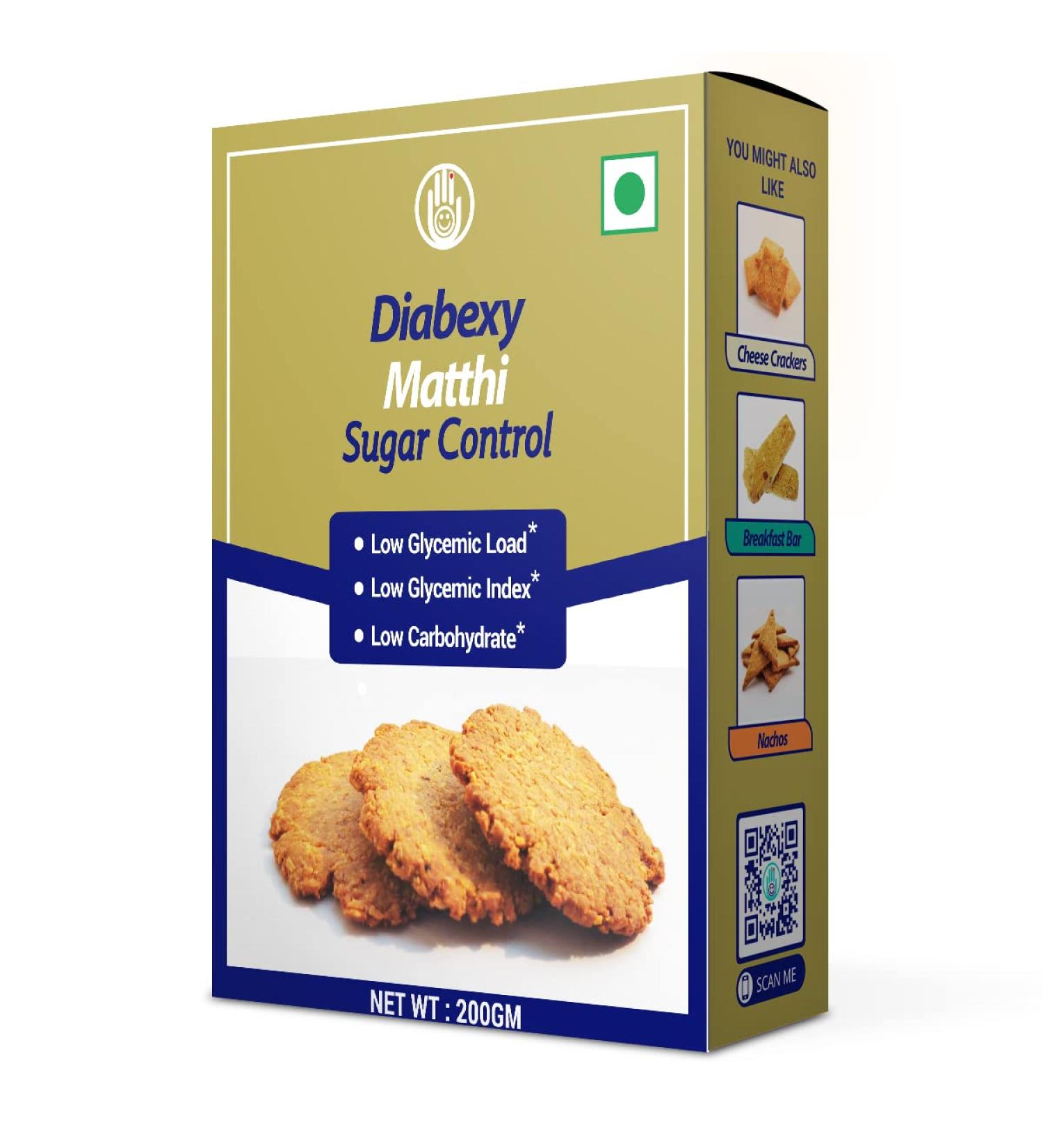 Sugar Free Matthi - 175g | Diabetic Food Products | Healthy Snacks for Diabetes | International Shipping Available - Buy Online on GoSupps.com