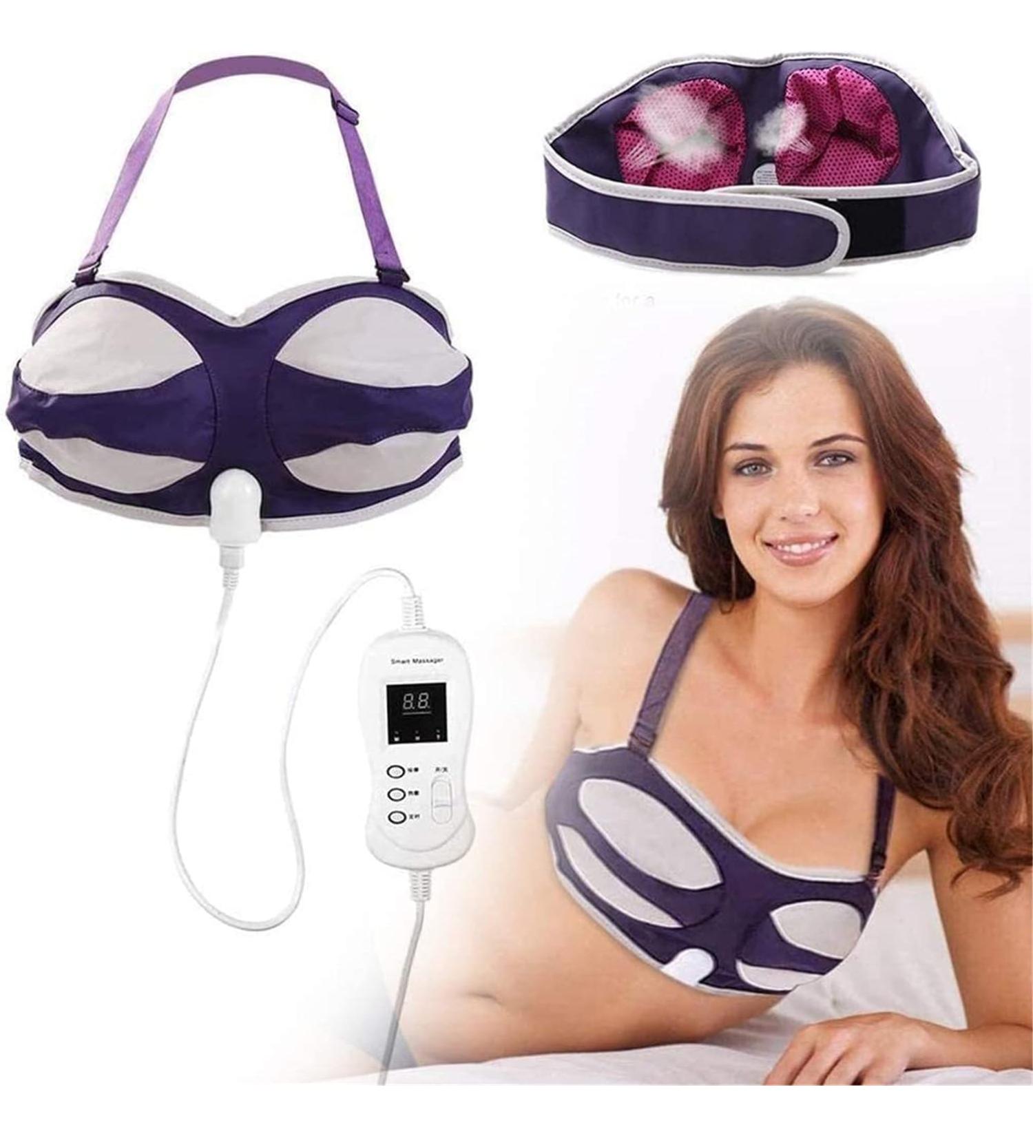 Electric Breast Machine Breast Massager with 3 Temperature Adjustments Chest Massager for Prevent Breast Prolapse Sagging Deformation (Ab) - Buy Online on GoSupps.com