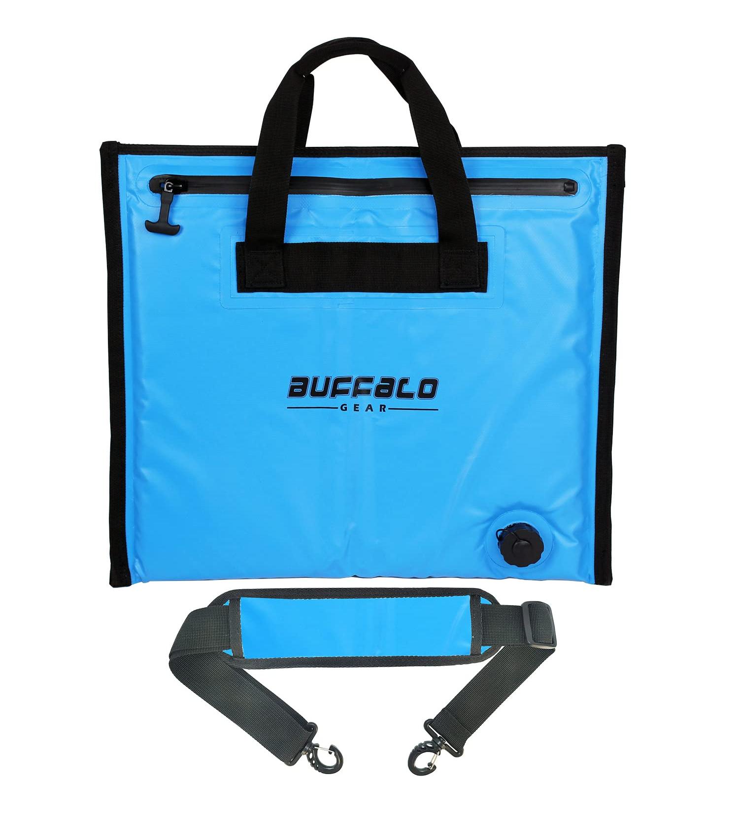 Buffalo Gear Insulated Fish Cooler Bag 2018 - Small Waterproof Fishing Bag in Blue - Buy Online on GoSupps.com