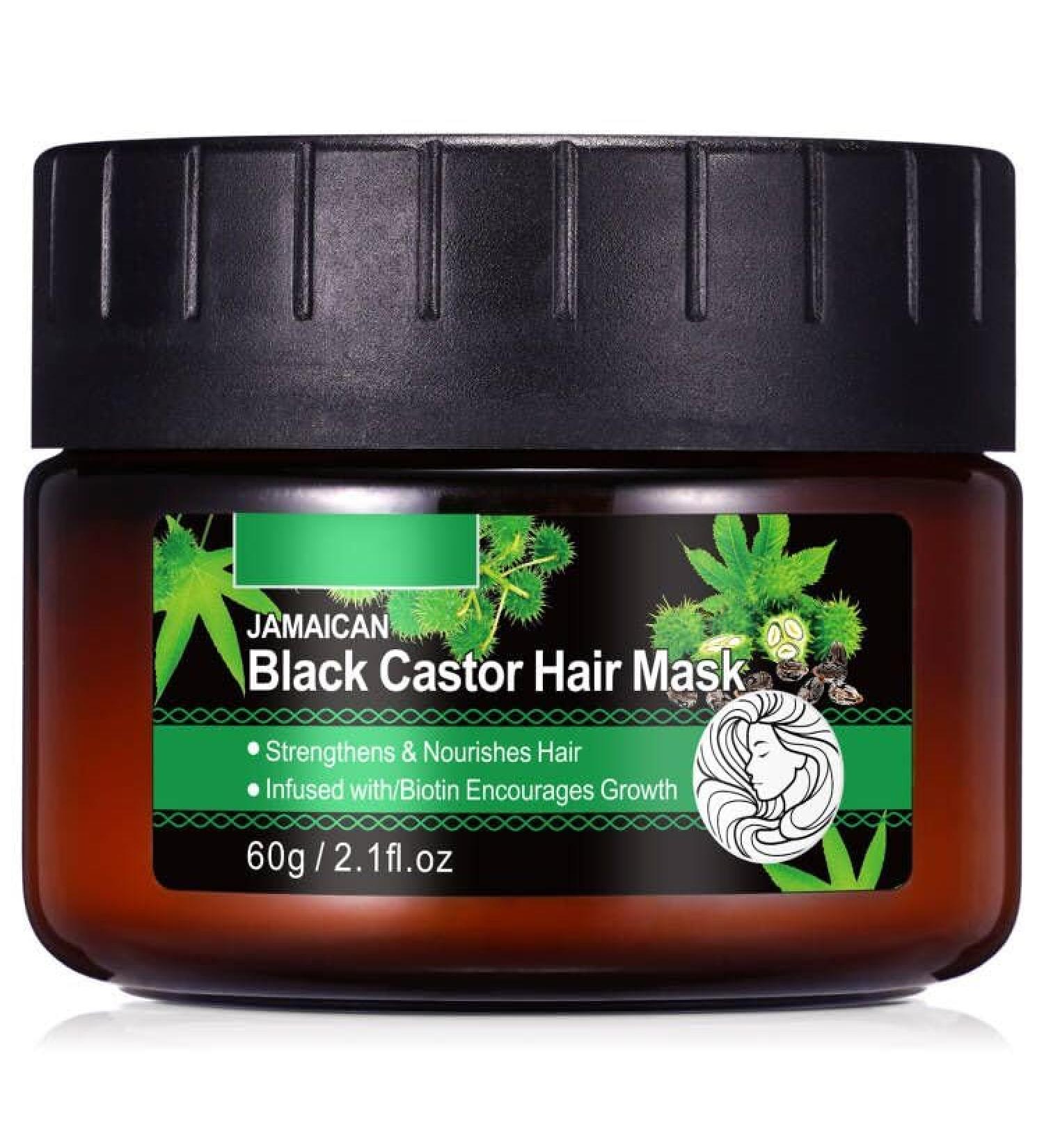 Black Castor Oil Hair Mask - Deep Conditioner for Dry Damaged Hair | Nourish & Repair All Hair Types | 10 Fl Oz - Buy Online on GoSupps.com