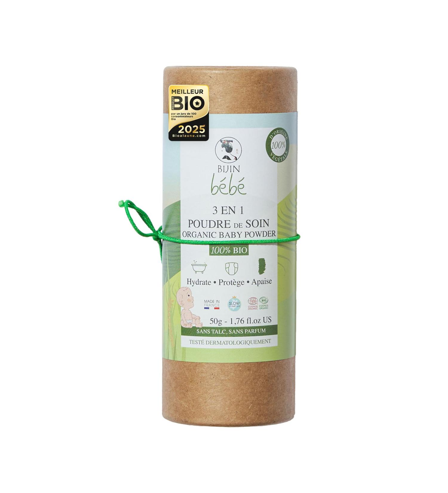 3-in-1 Organic Baby Child Talc-Free Care Powder - Soothing Comfort Redness Rubbing Moisture - Rice Oats Aloe Vera - Natu - Buy Online on GoSupps.com