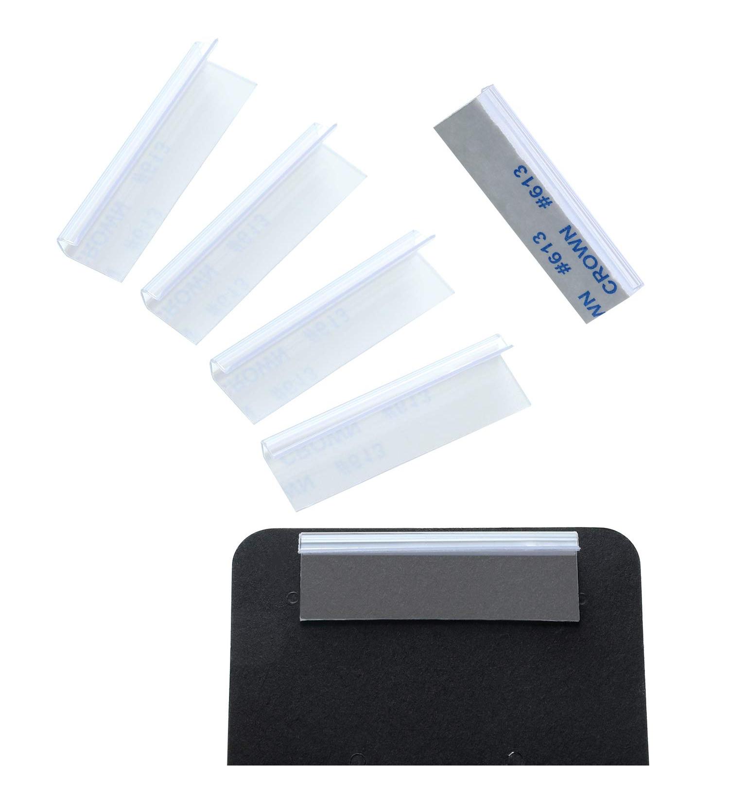 Boao 150 Pieces Self-Adhesive Plastic Earring Card Adapters - Lip Hangers for Earring & Necklace Display - Buy Online on GoSupps.com