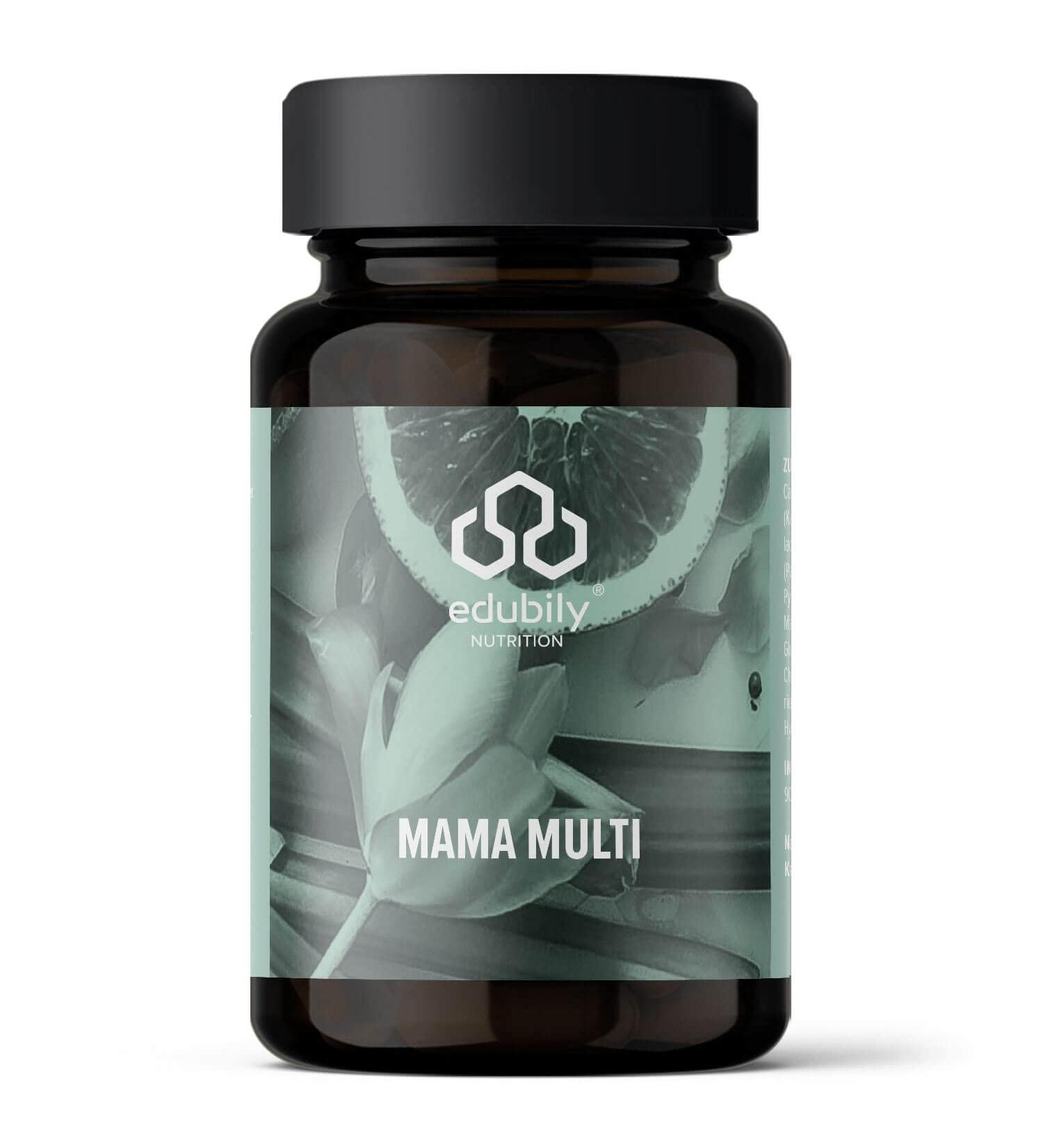 Edubily Nutrition Mama Multi Vitamins - Essential Dietary Supplements for Women Planning Pregnancy & Breastfeeding - 90 Capsules with Folic Acid & Key Vitamins - Buy Online on GoSupps.com