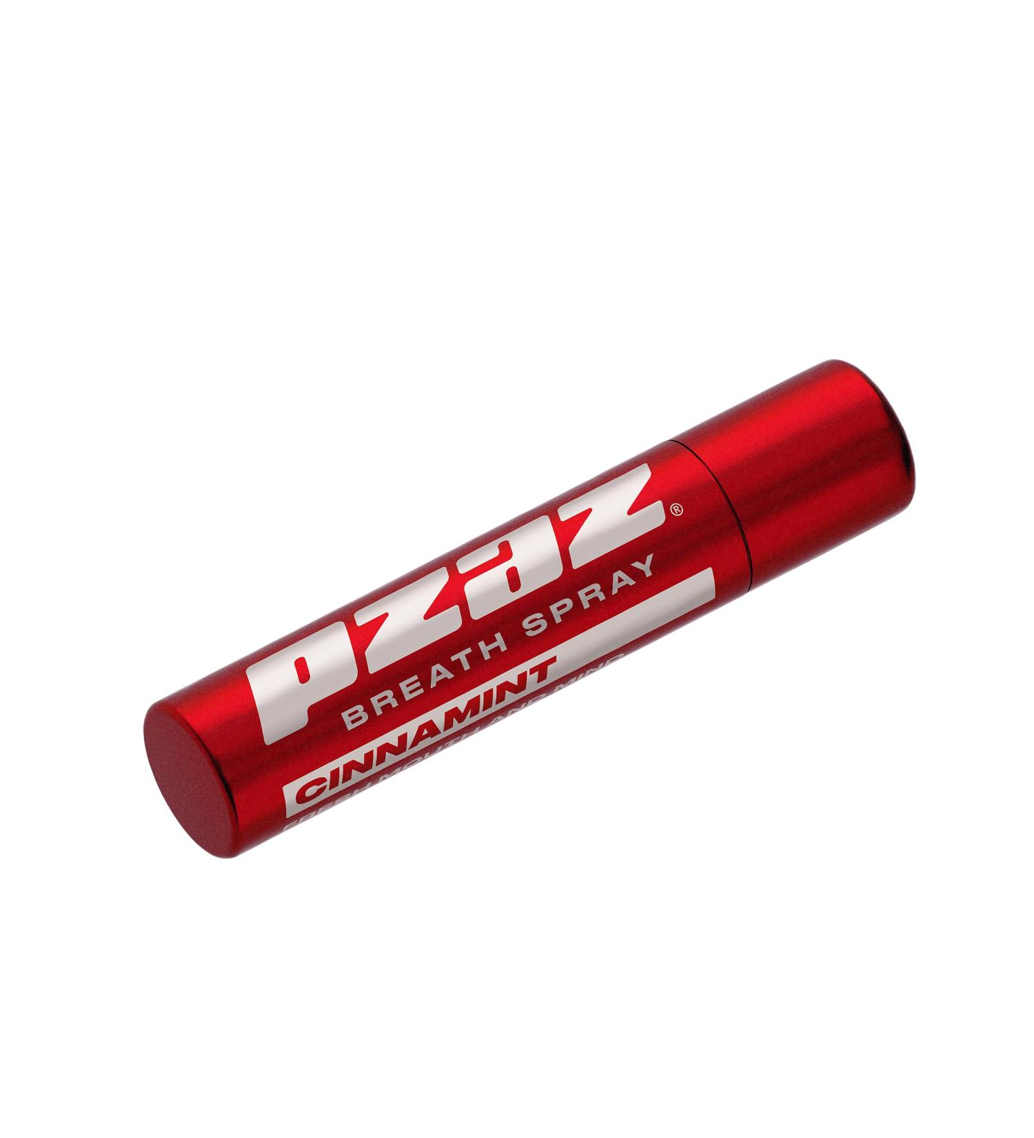 Pzaz Breath Spray for Bad Breath with Caffeine Vitamin B12 Electrolytes - Sugar-Free Alcohol Free Healthy Energy Oral Care Mouth Spray - Cinnamint 1-Pack - Buy Online on GoSupps.com