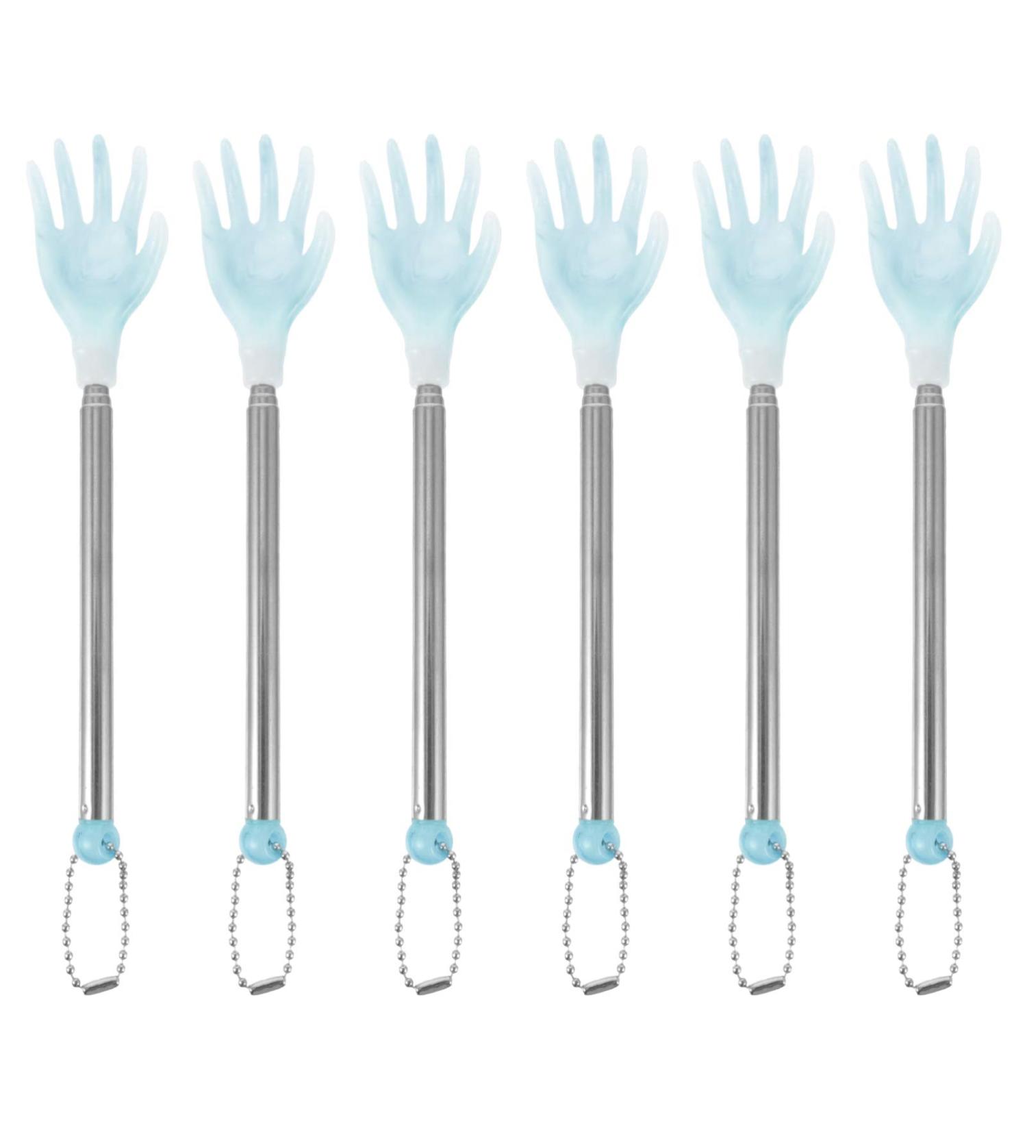 6-Piece Back Scratcher Set - Baby Sky Blue - Scalp Massager & Massage Tool for Ultimate Relaxation - Buy Online on GoSupps.com