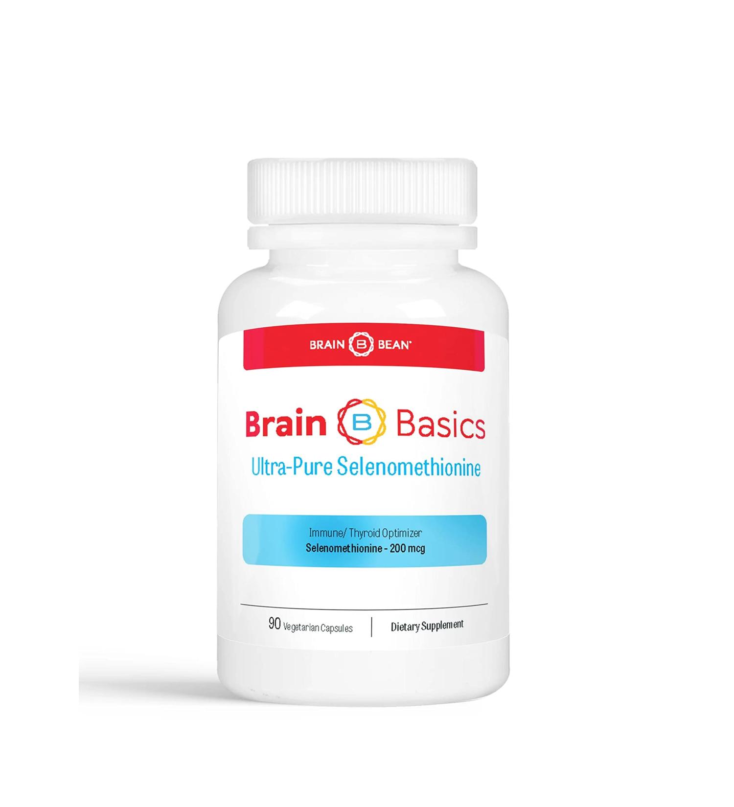 Ultra-Pure Selenomethionine - 200mcg Selenium for Thyroid & Immune Support - 90 Servings - Buy Online on GoSupps.com