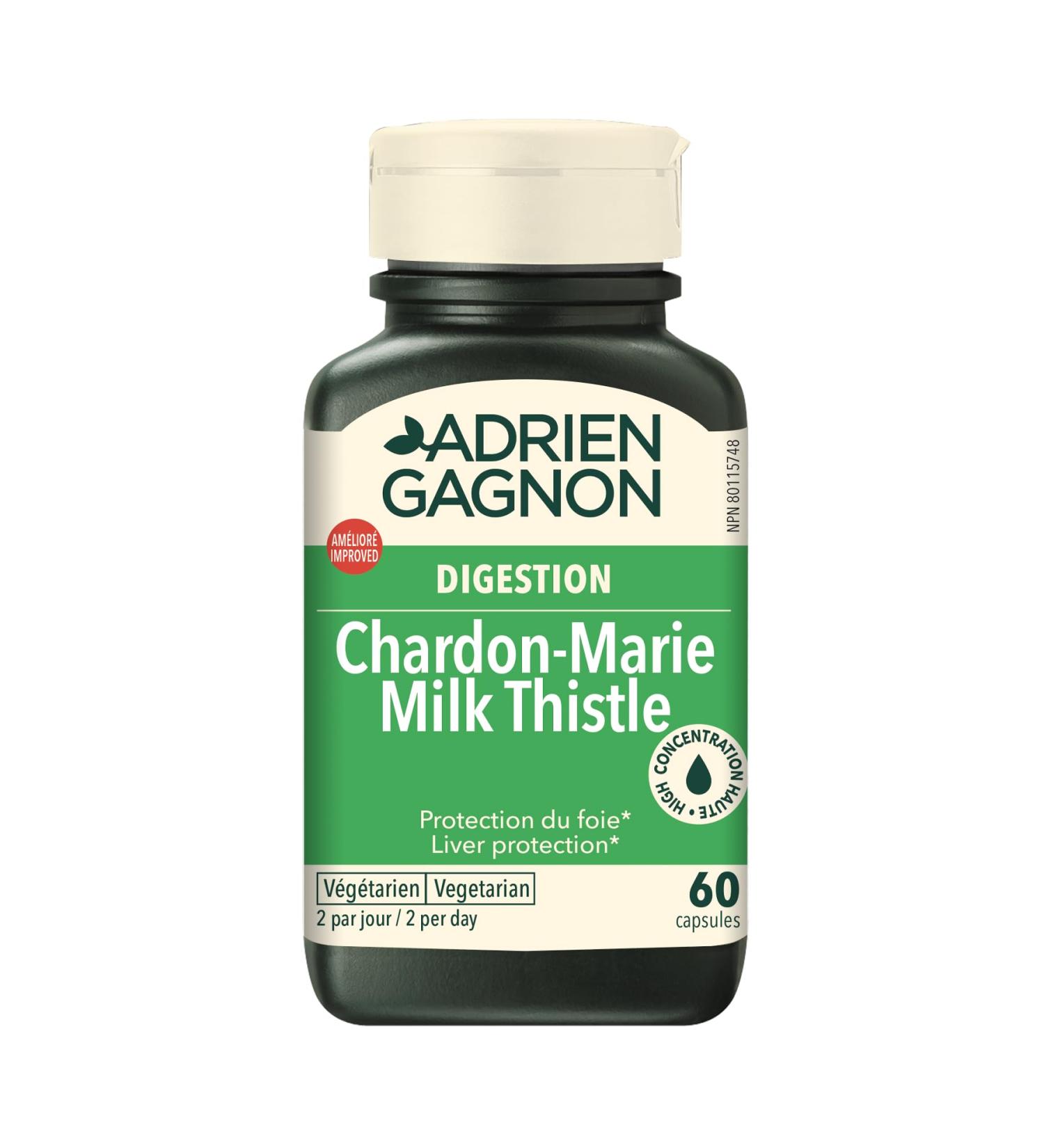 Adrien Gagnon - Milk Thistle for Liver Cleanse Detox - 60 Count - Buy Online on GoSupps.com