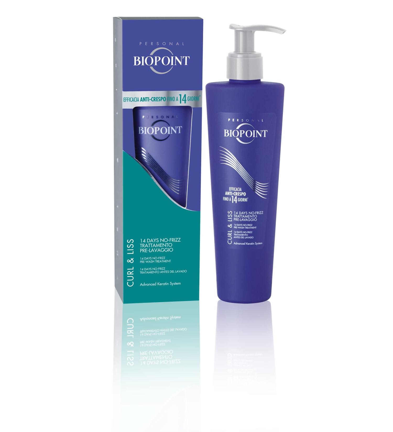  BIOPOINT Biopoint Curl&Liss No-frizz 14-day pre-wash anti-frizz treatment for straight curly and wavy hair protects against humidity and provides definition and softness 200 ml - Buy Online on GoSupps.com