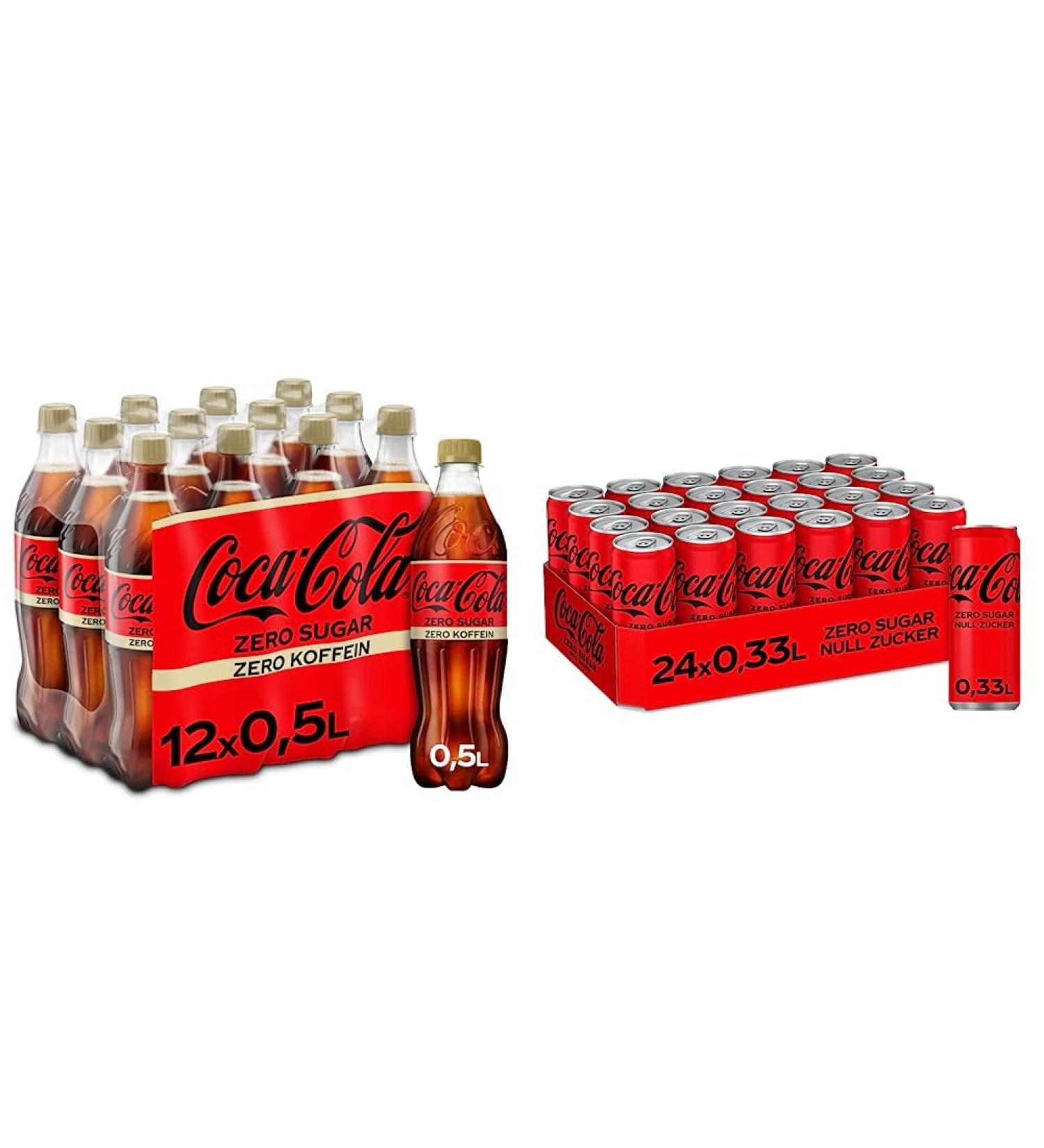 Buy Coca-Cola Zero Sugar Bundle - 12x500ml & 24x330ml | Refreshing Sparkling Soft Drink International Shipping - Buy Online on GoSupps.com