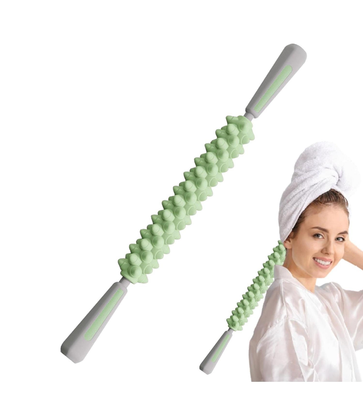 Multi-Purpose Muscle Massage Tab for Men & Women - Relaxation Tool for Athletes Gym Travel | Effective Body Relief Roll Rod (Green) - Buy Online on GoSupps.com