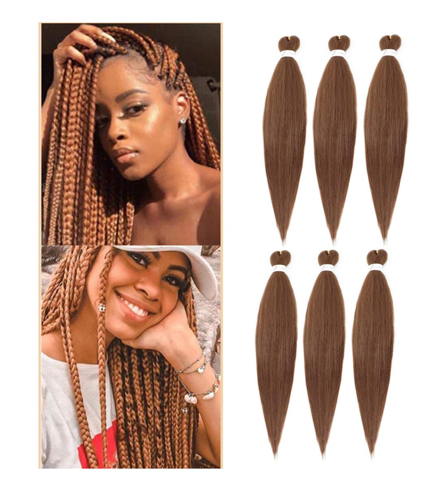 Anti-Sense Braiding Hair - Easy Braid Synthetic Fiber Extensions | 26 Inch Yaki Texture | 6 Pack (30#) - Itch-Free Crochet Borders for Professional Styling - Buy Online on GoSupps.com