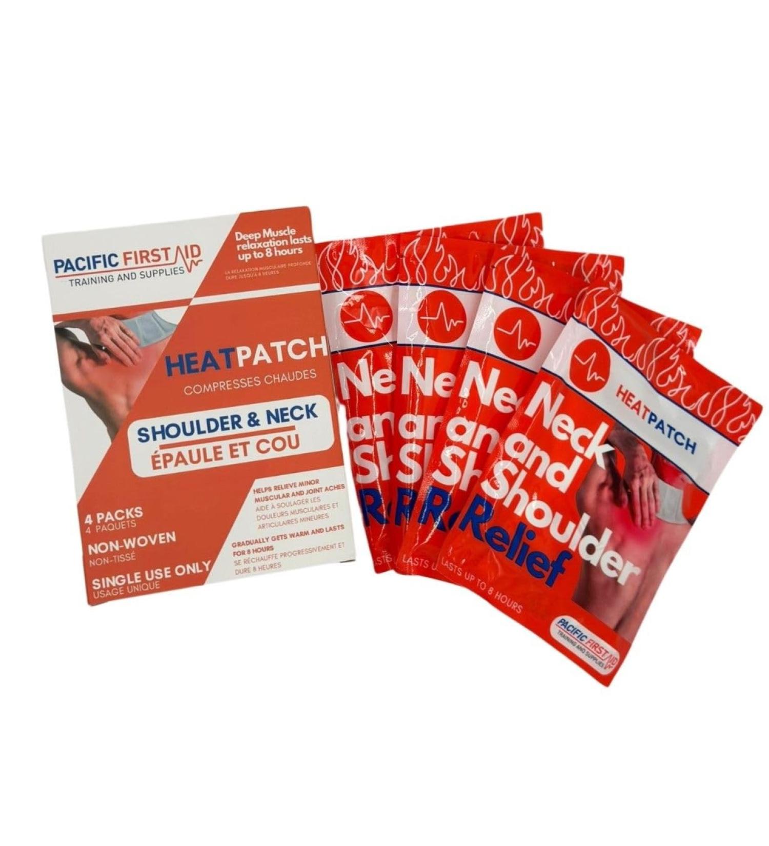 PFA Neck & Shoulders Heat Patch - 4 Pack for Neck & Shoulder Pain Relief Hot Compress Pack for Lower Back Pain & Single-Use Hot Packs for Pain Relief - Buy Online on GoSupps.com