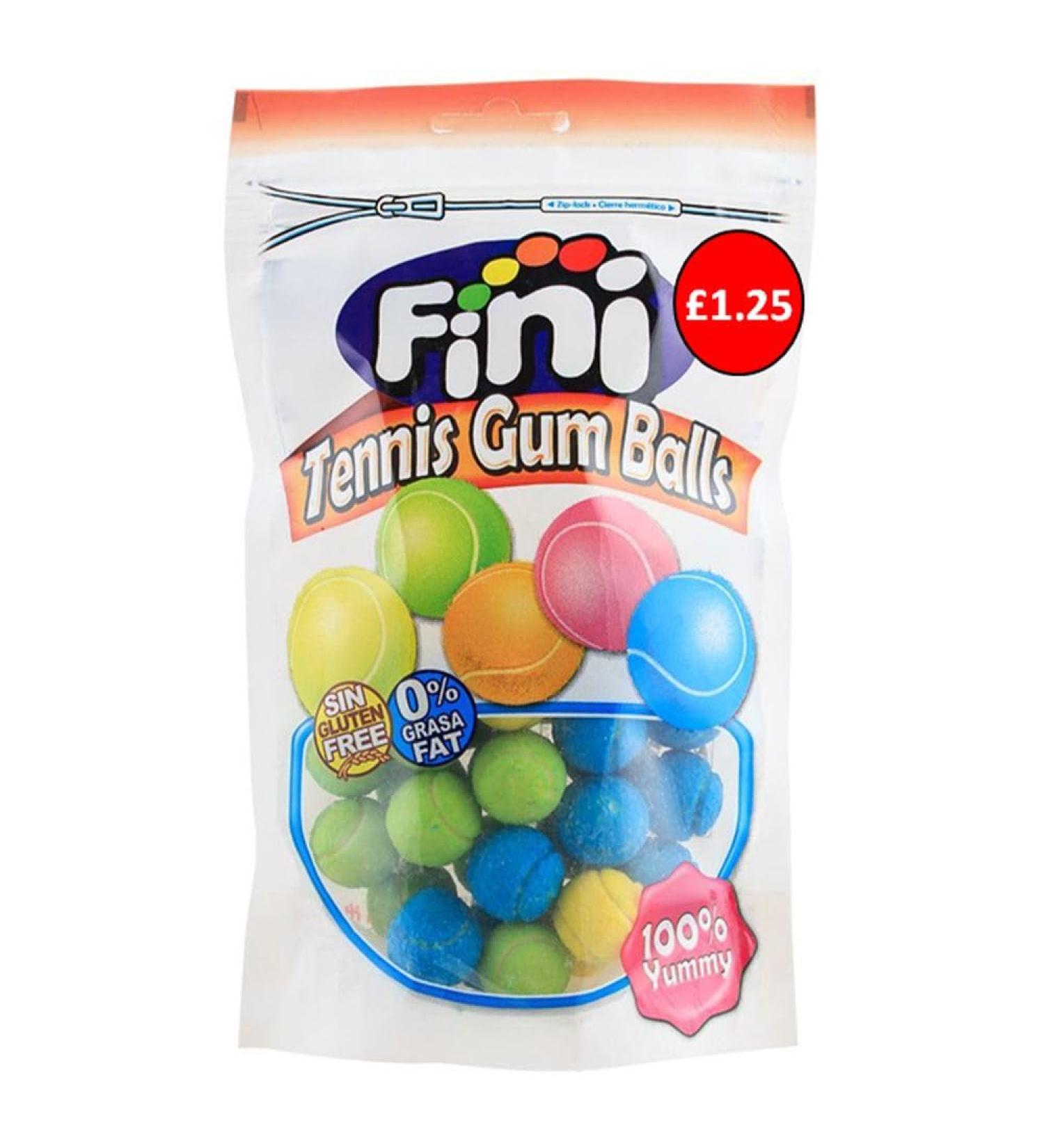 Fini Tennis Gum Balls Bag 140g (12 Pack) Price Marked 1.25